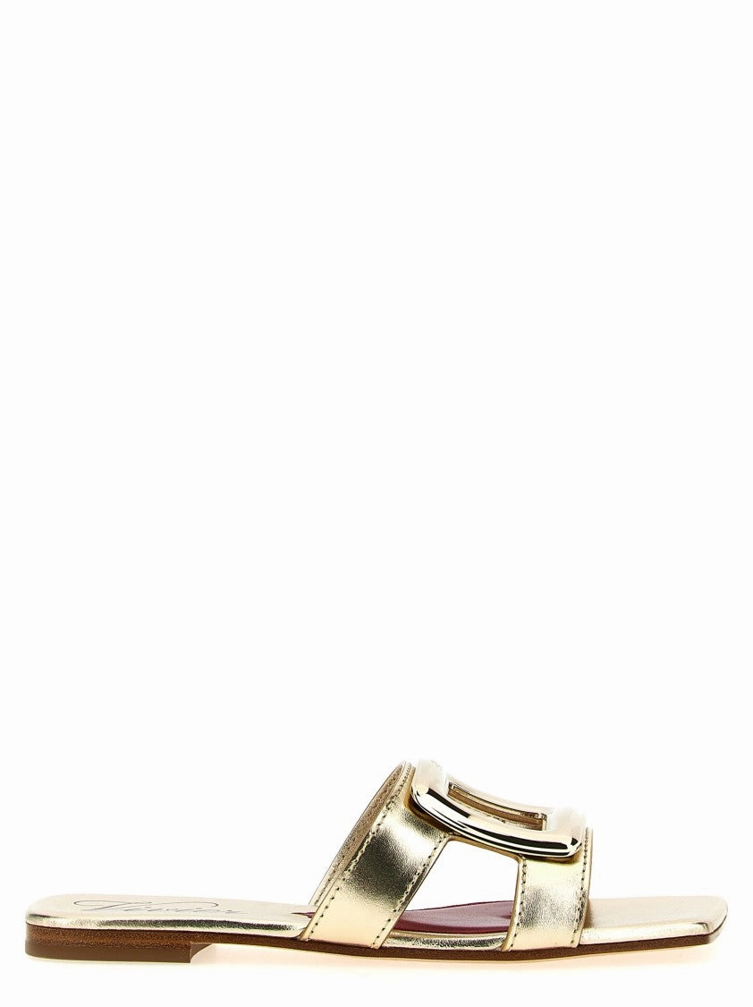 Soft Insole Simple Fit Shoes 'New Metal Buckle' Mules