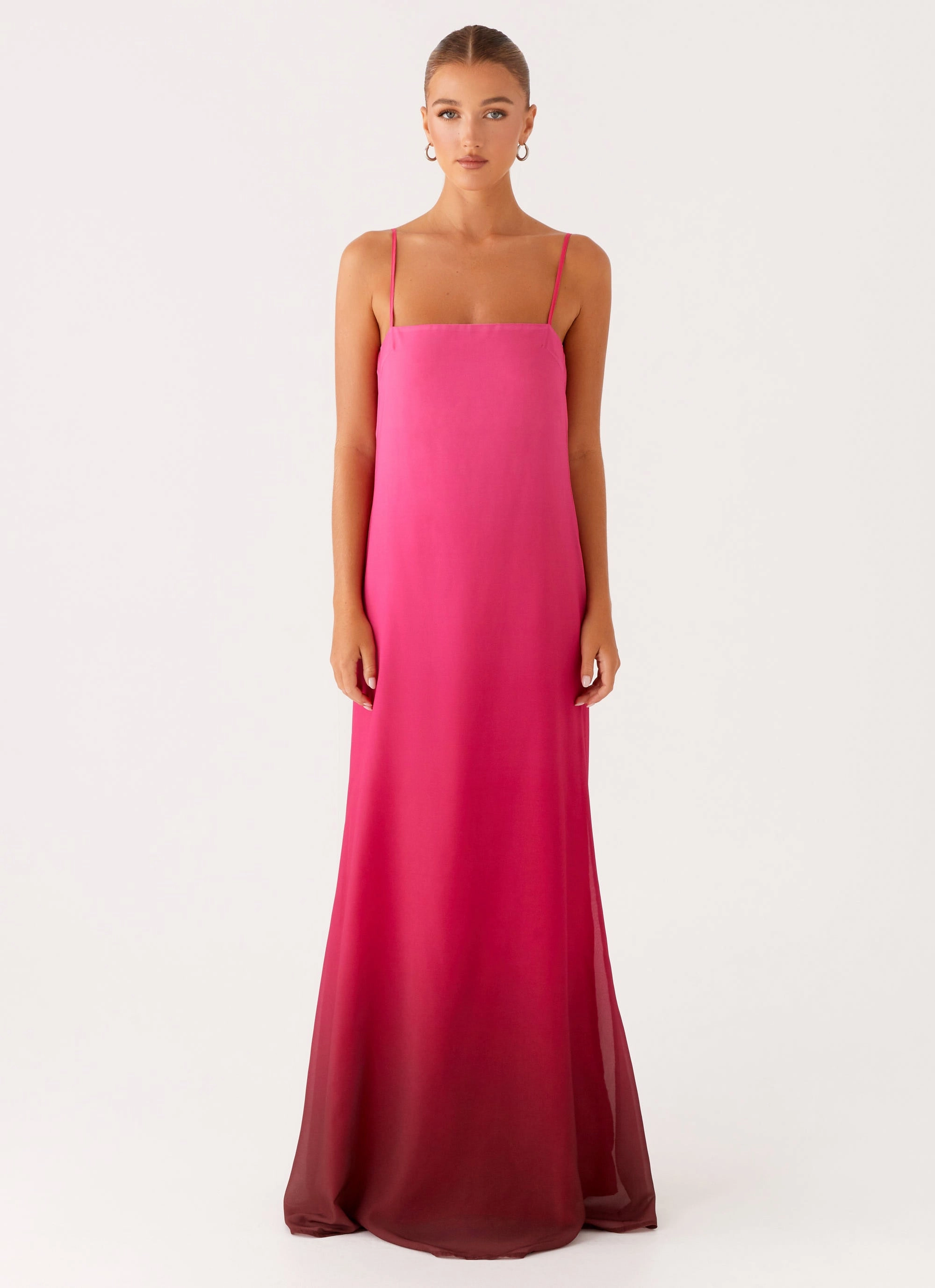 Marianne Maxi Dress - Fuchsia Gradient Everyday Comfort