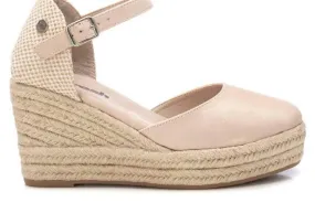 Comfy Strap Cool Wear Women's Wedge Espadrilles Sandal In Beige