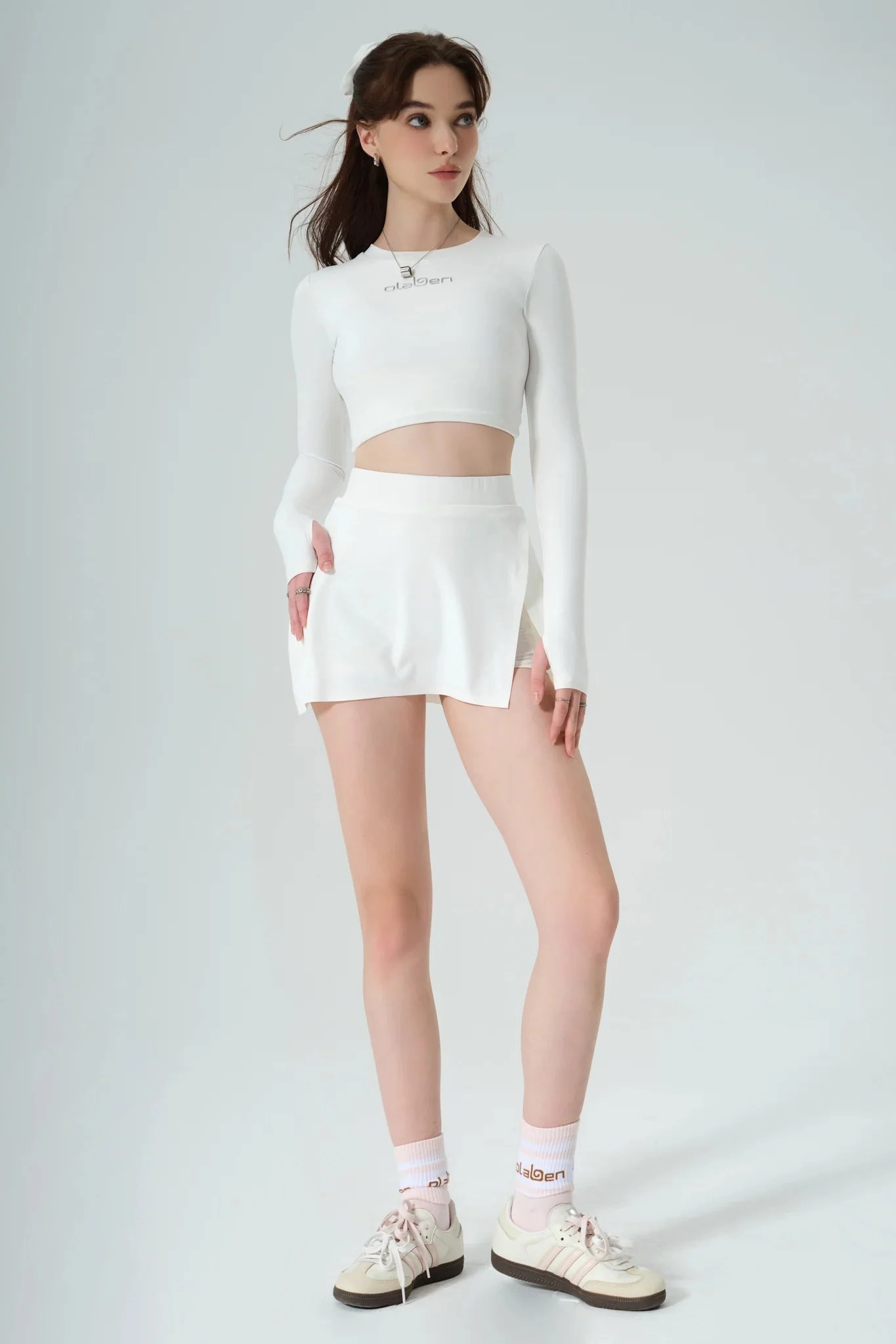 boots Sandals Active Mini Skirt - White