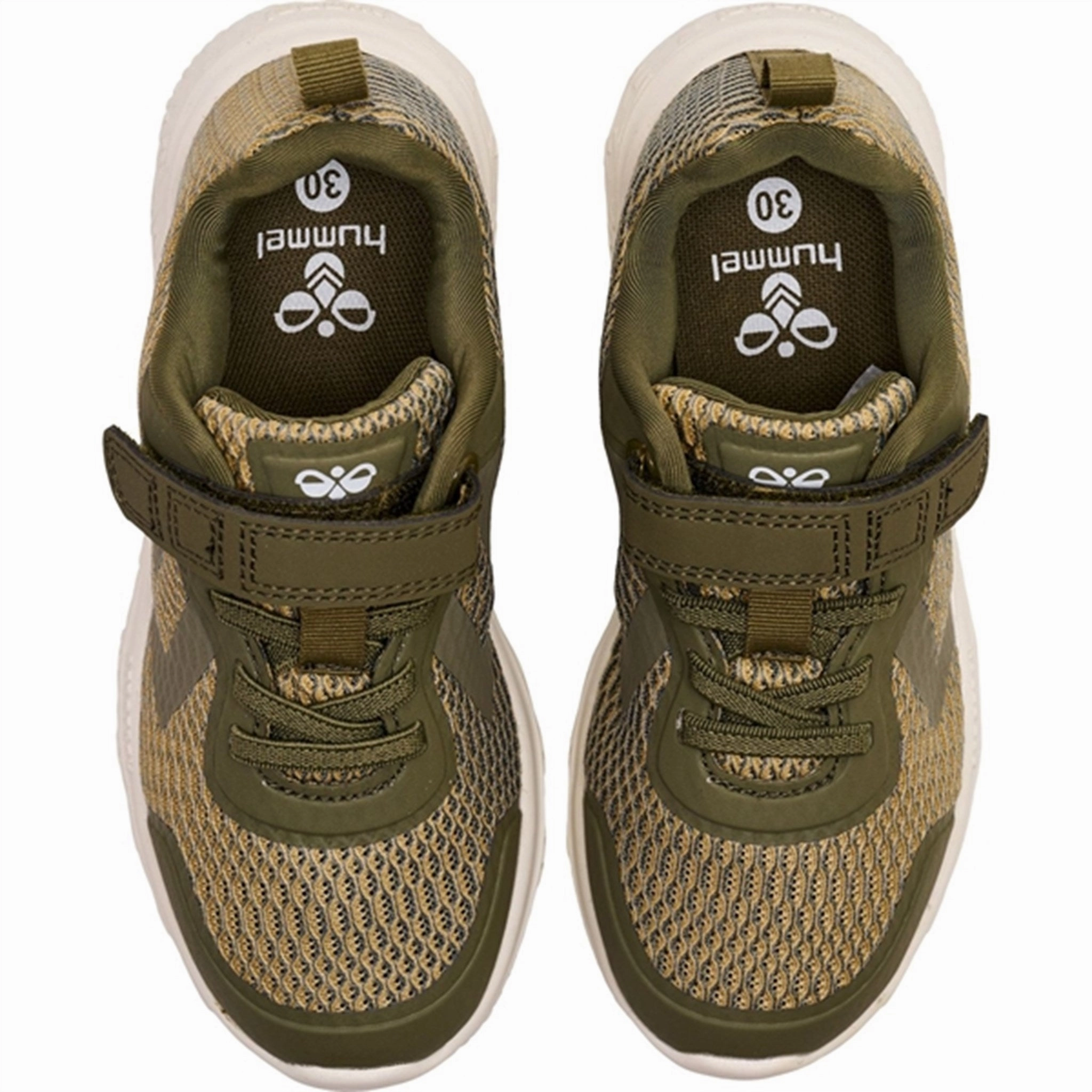 Reliable Wear Stitchless Construction Hummel Deep Lichen Green Actus Recycled JR Sneakers