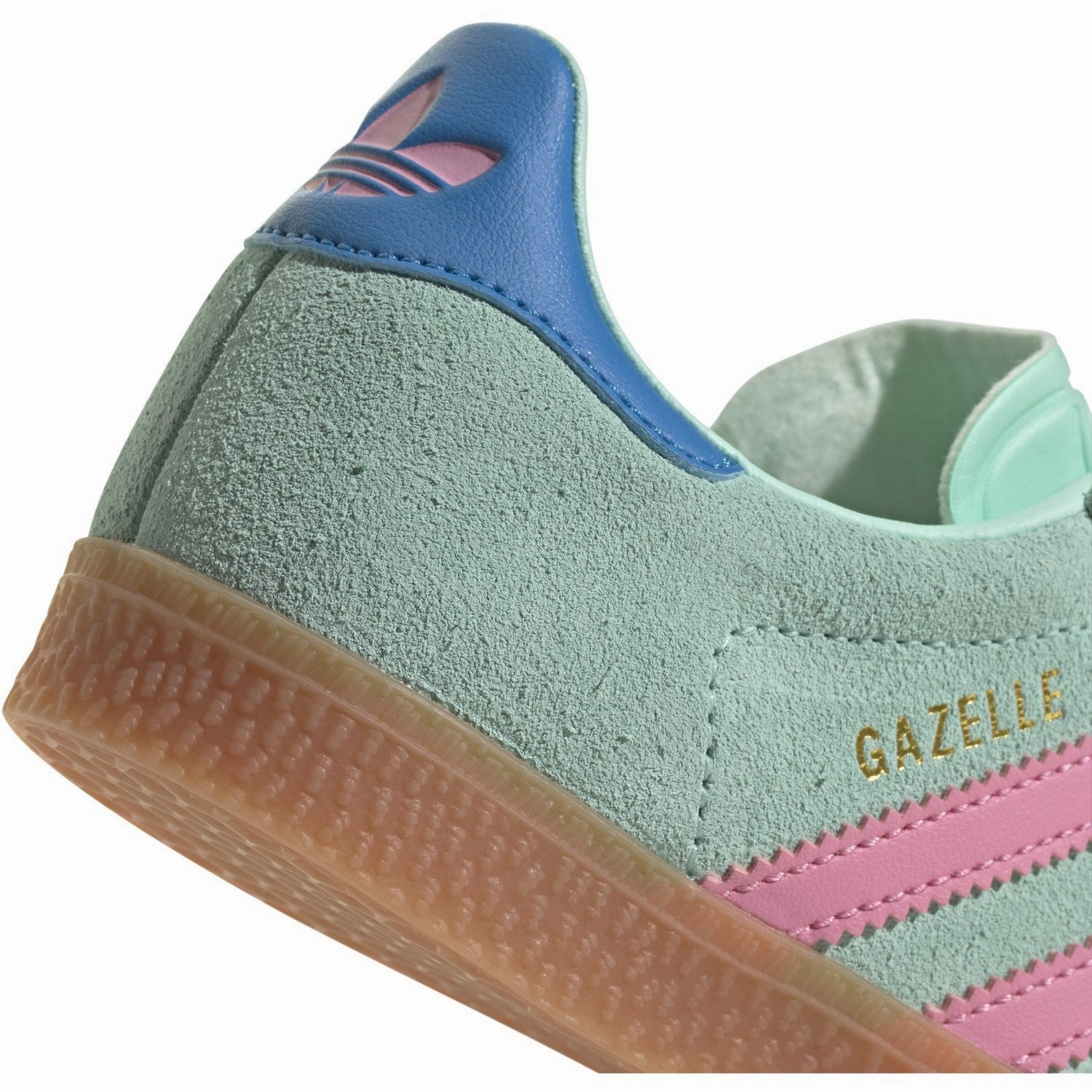 adidas Originals Clear Mint/Bliss Pink/Bright Blue Gazelle C Sneakers Stacked Heel