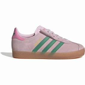 adidas Originals Clear Pink/Court Green/Bliss Pink Gazelle Cf El C Sneakers Multi-Sport Design