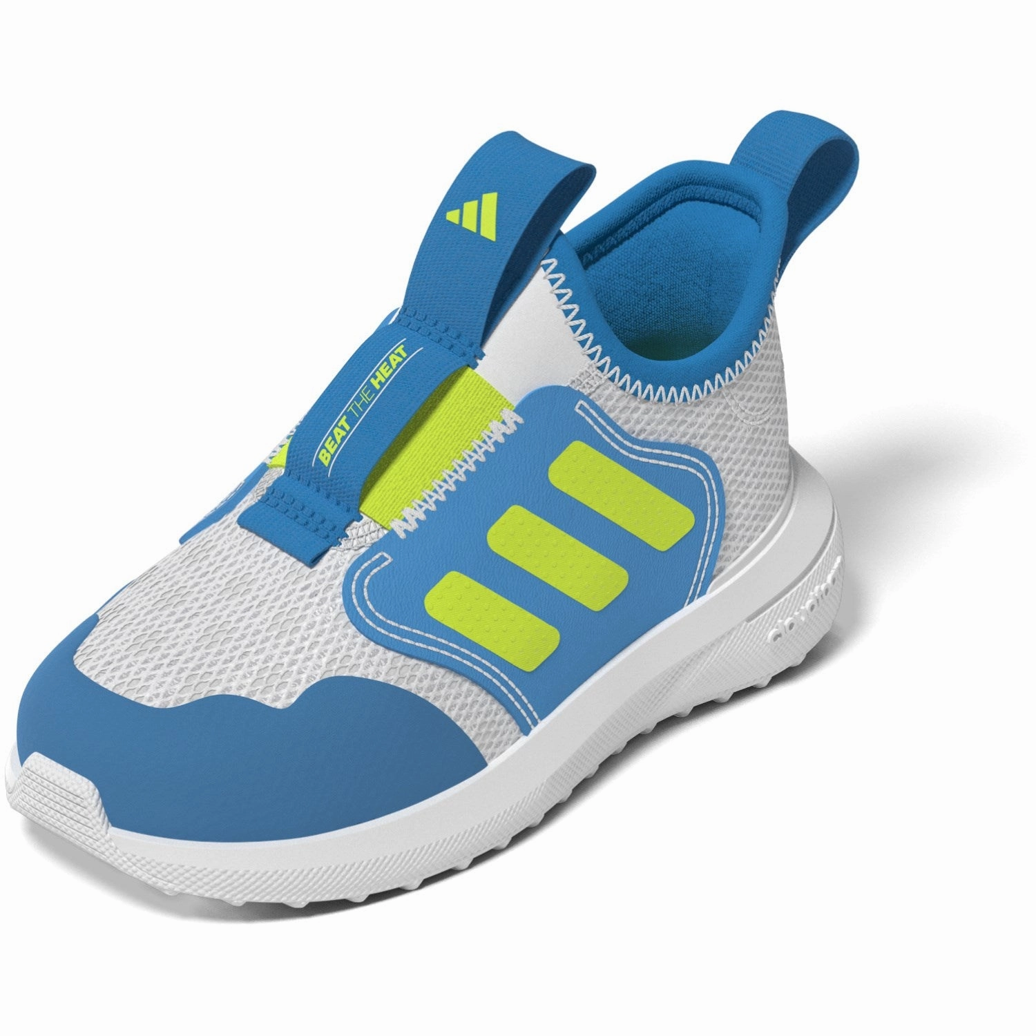 adidas Originals Dash Grey/Lucid Lemon/Solar Blue Tensaur Comfort Ac I Sneakers Flexi Fit Boost Power