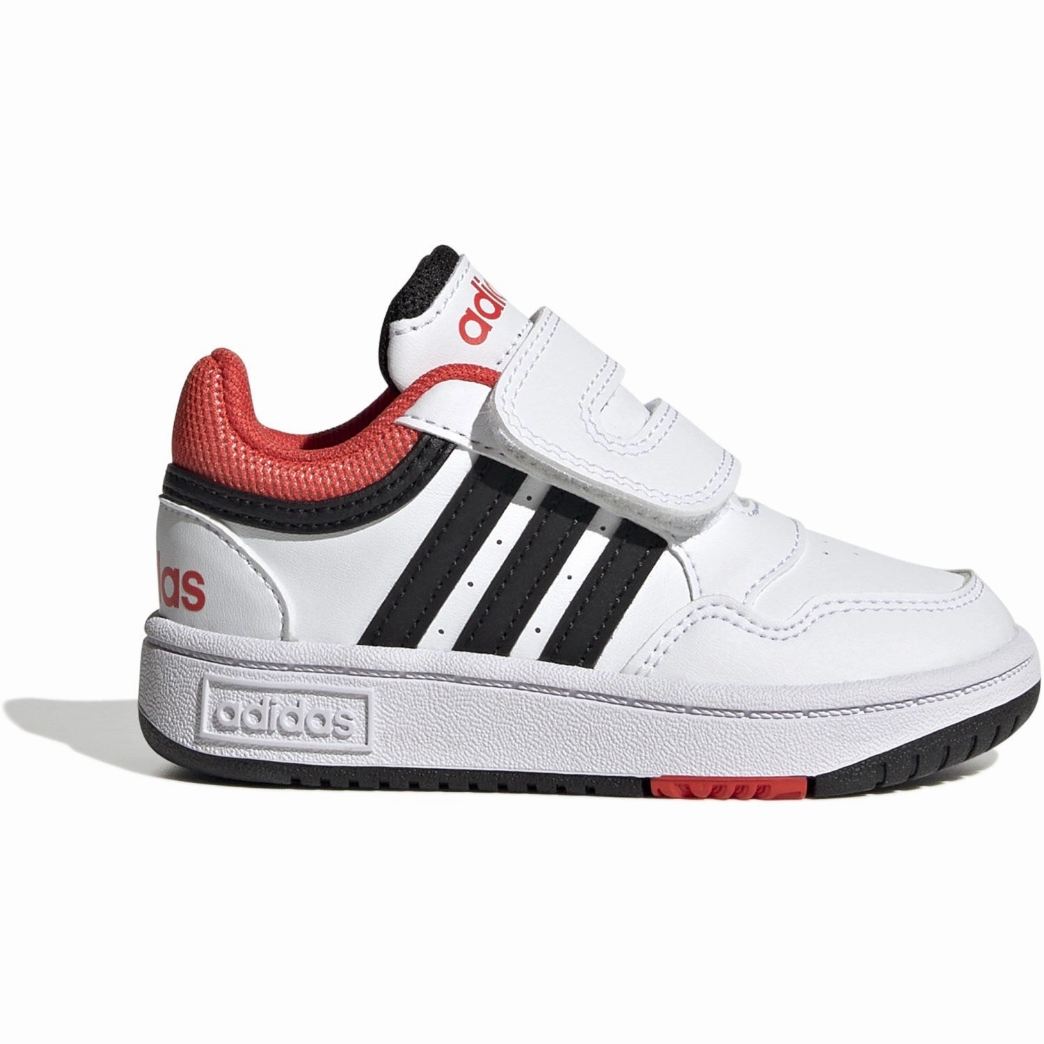 adidas Originals Ftwr White/Core Black/Bright Red Hoops 3.0 Cf I Sneakers Good Fit