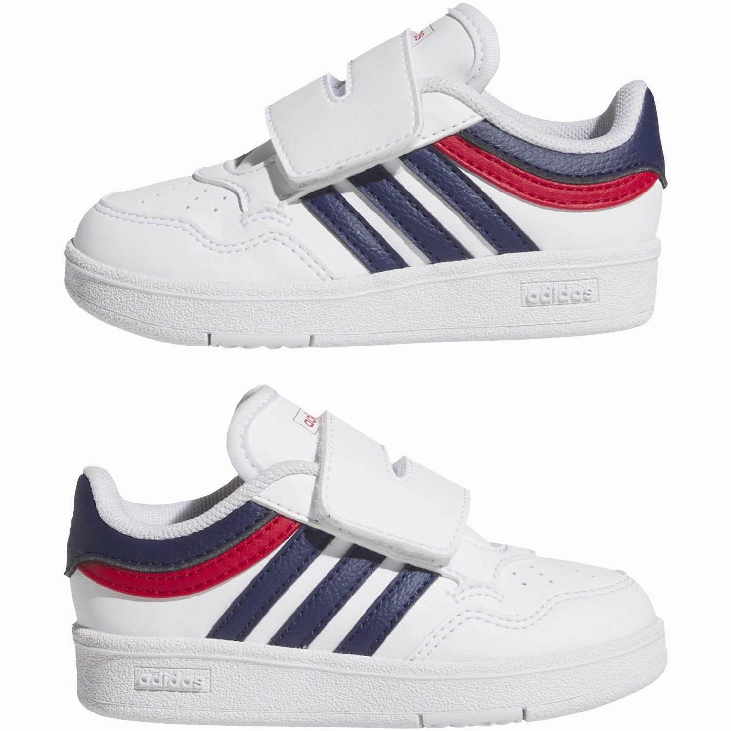 Anti Torsion Stability High Mobility adidas Originals Ftwr White/Dark Blue/Better Scarlet Hoops 4.0 Cf I Sneakers