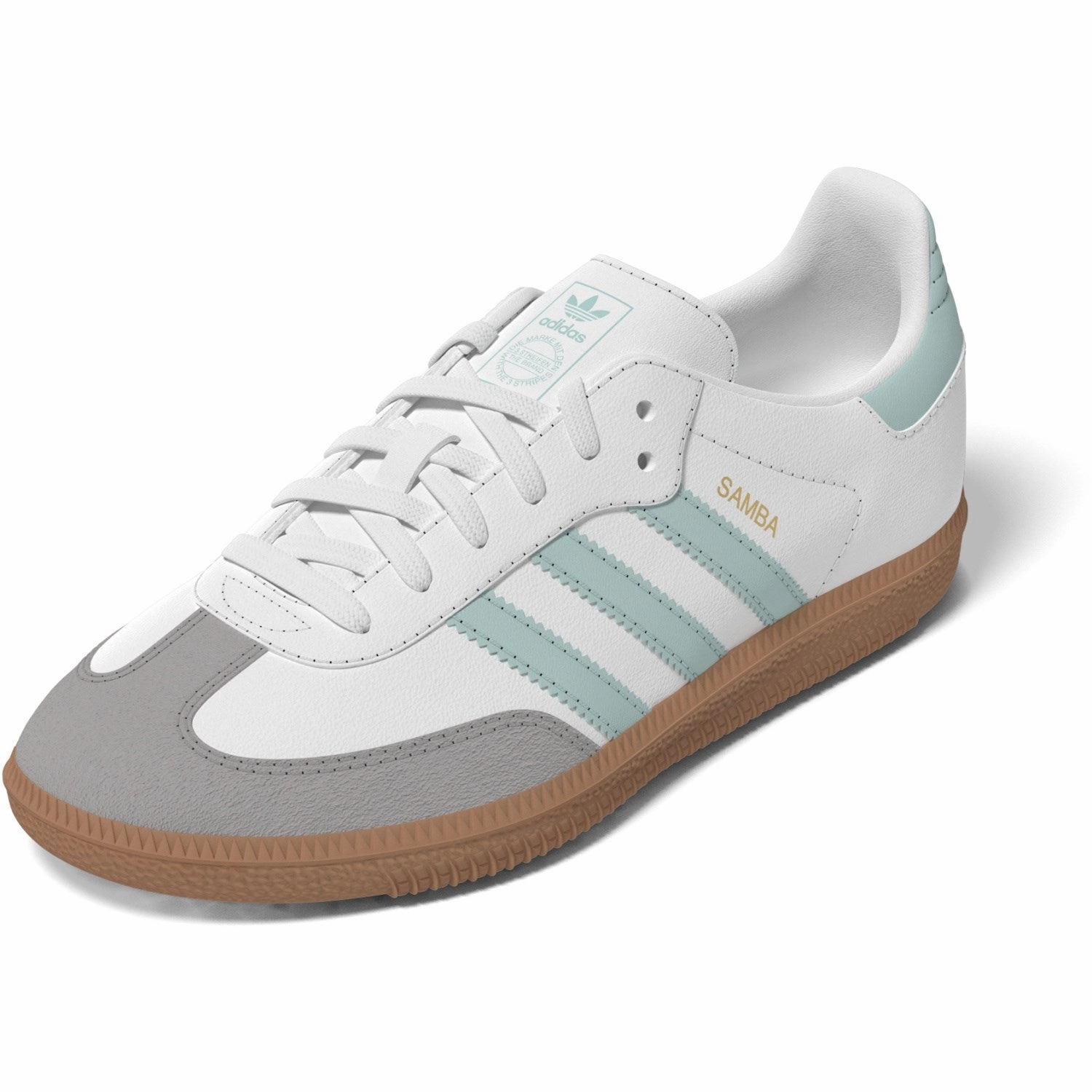 adidas Originals Ftwr White/Semi Flash Aqua/Gum 3 Samba Og C Sneakers AntiFriction Zip Up