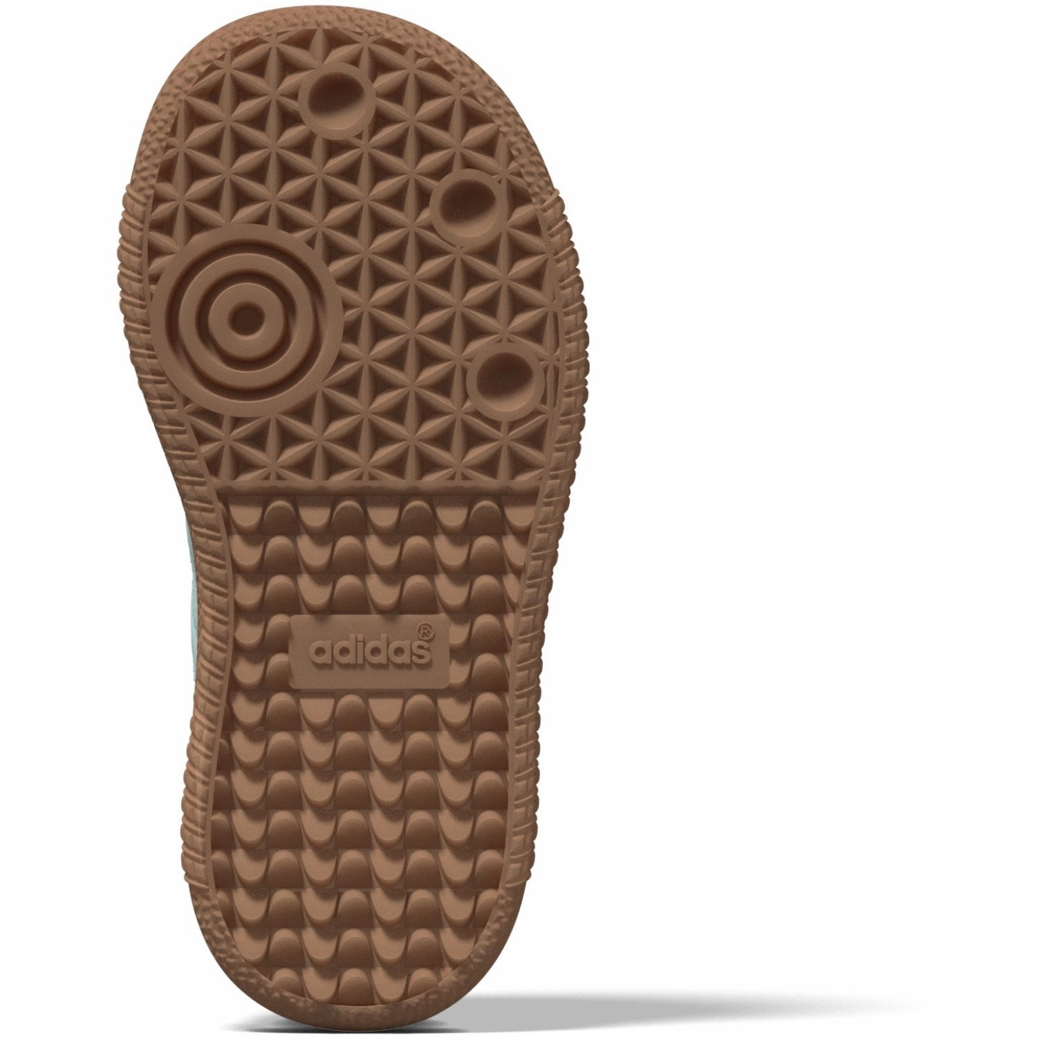 adidas Originals Ftwr White/Semi Flash Aqua/Gum 3 Samba Og El I Sneakers Impact Resistant Shell Elastic Ankle