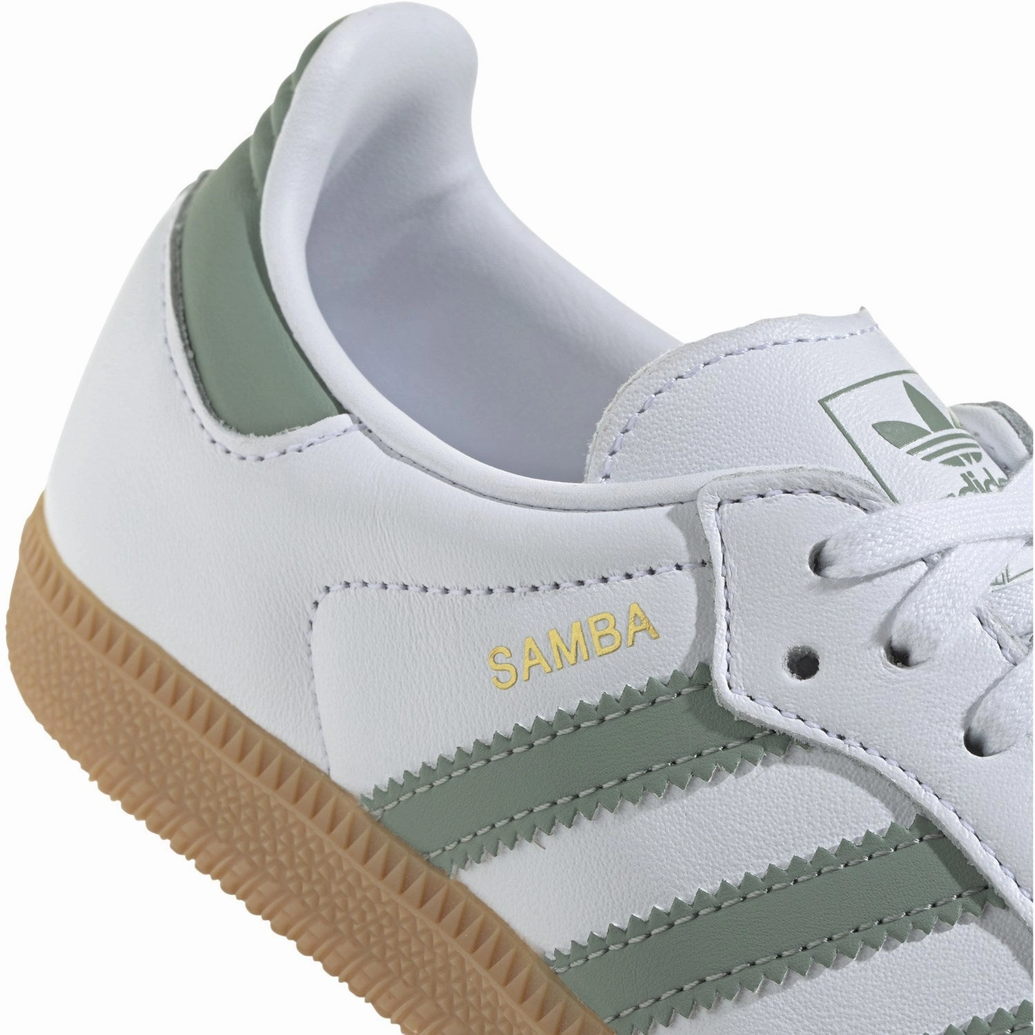 Impact Resistance adidas Originals Ftwr White/Silver Green/Gum 3 Samba Og J Sneakers