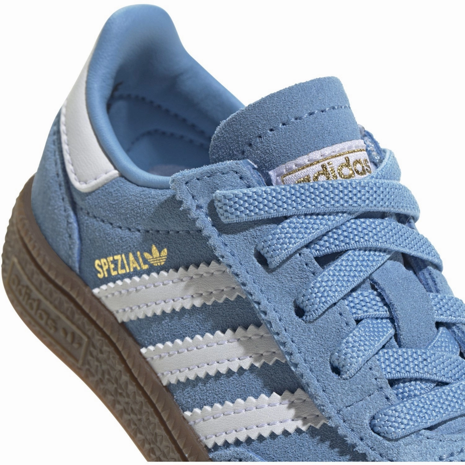 adidas Originals Light Blue/Ftwr White/Gum5 Handball Spezial Cf El I Sneakers Contoured Heel Cup