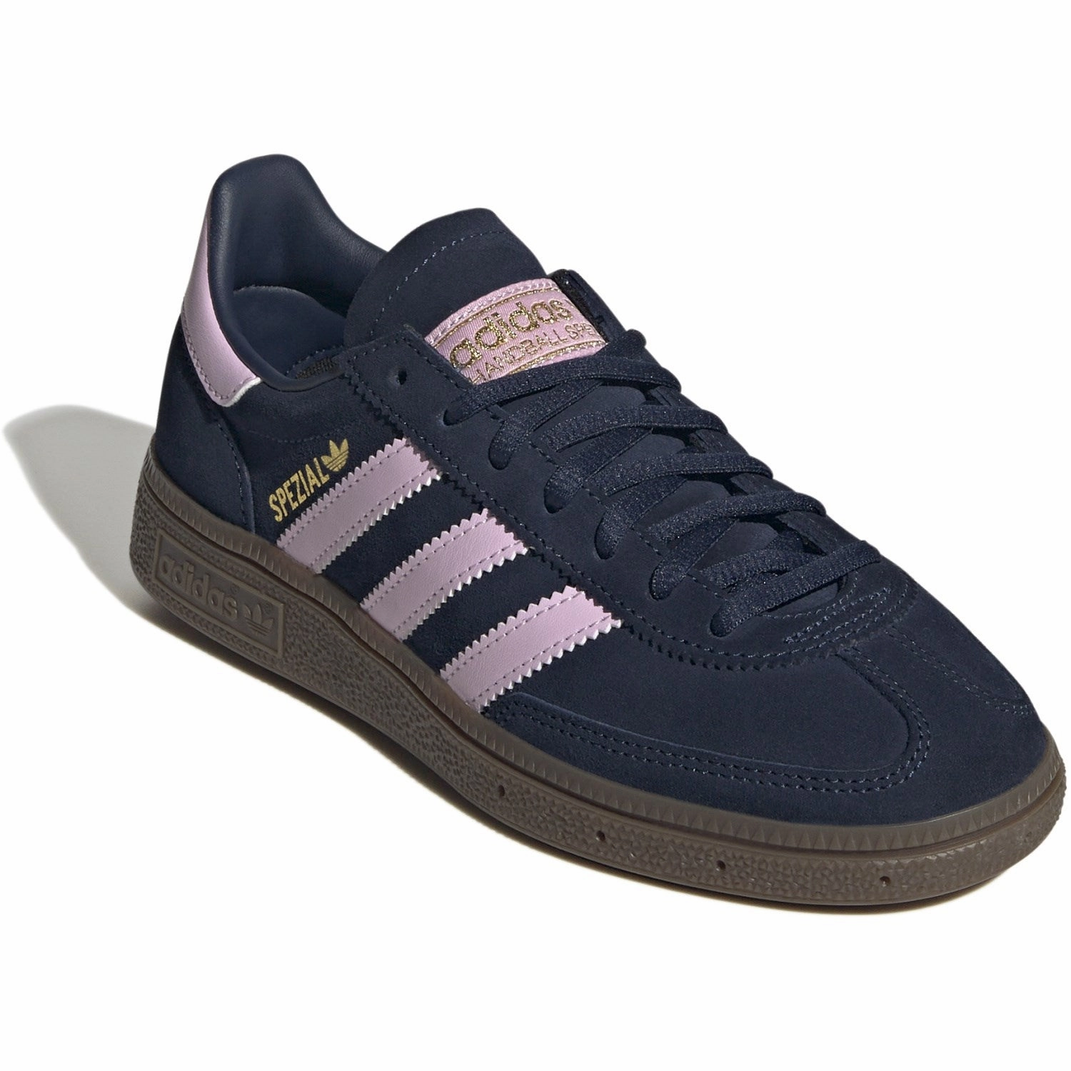 adidas Originals Night Indigo/Orchid Fusion/Gum5 Handball Spezial J Sneakers Woven Textile Comfort Flex