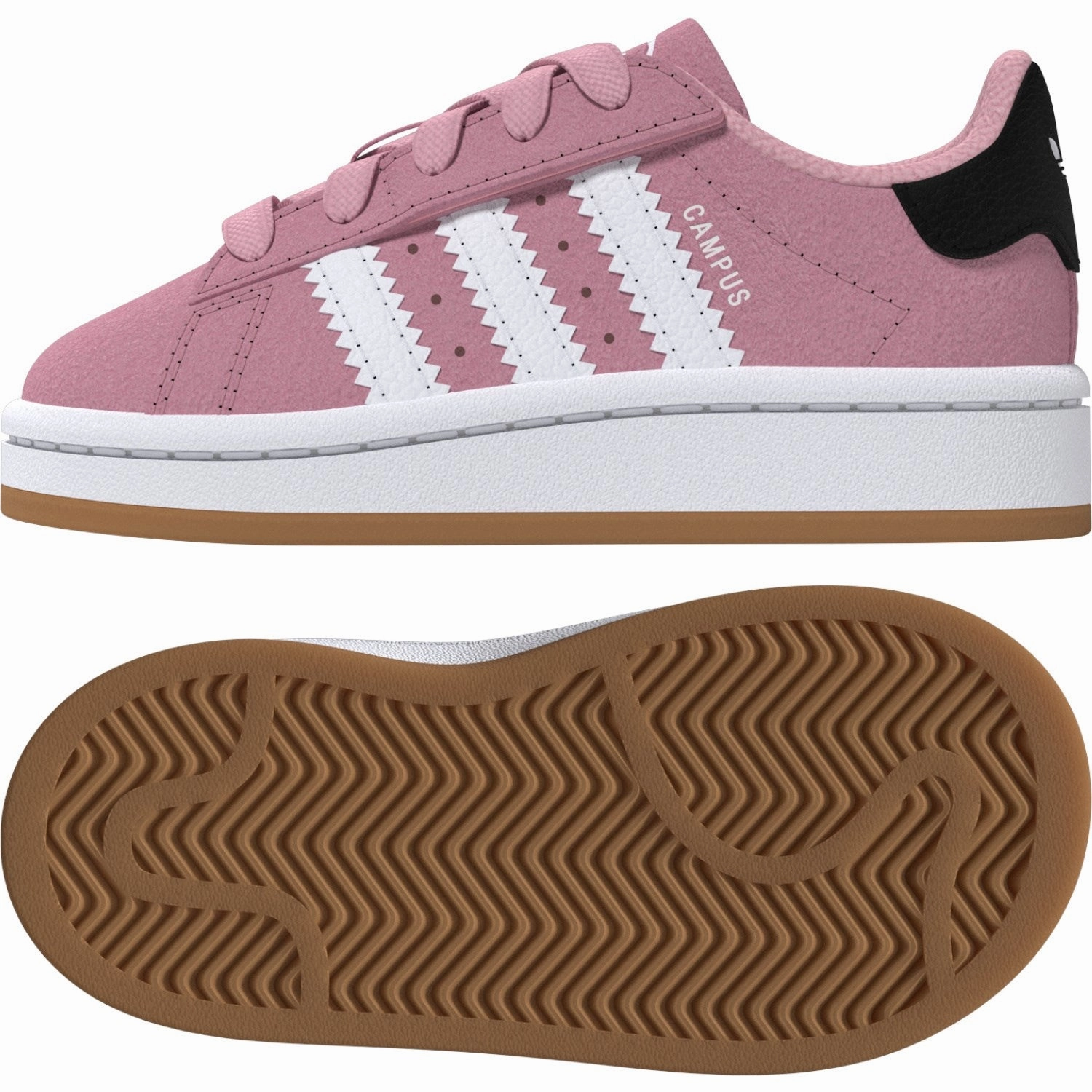 Sneaker Customization All-Day Ease adidas Originals Semi Pink Spark/Ftwr White/Gum 2 Campus 00S Cf El I Sneakers