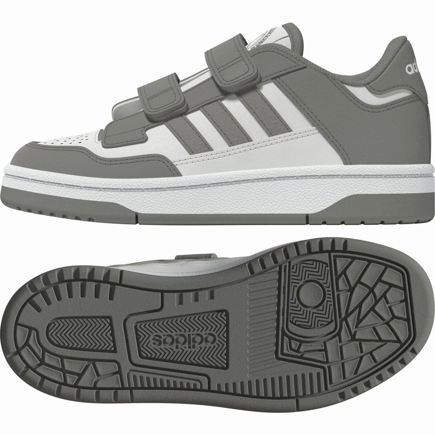 adidas Originals Silver Pebble/Cloud White/Ftwr White Rapid Court Cf C Sneakers Durable TPR Outsole