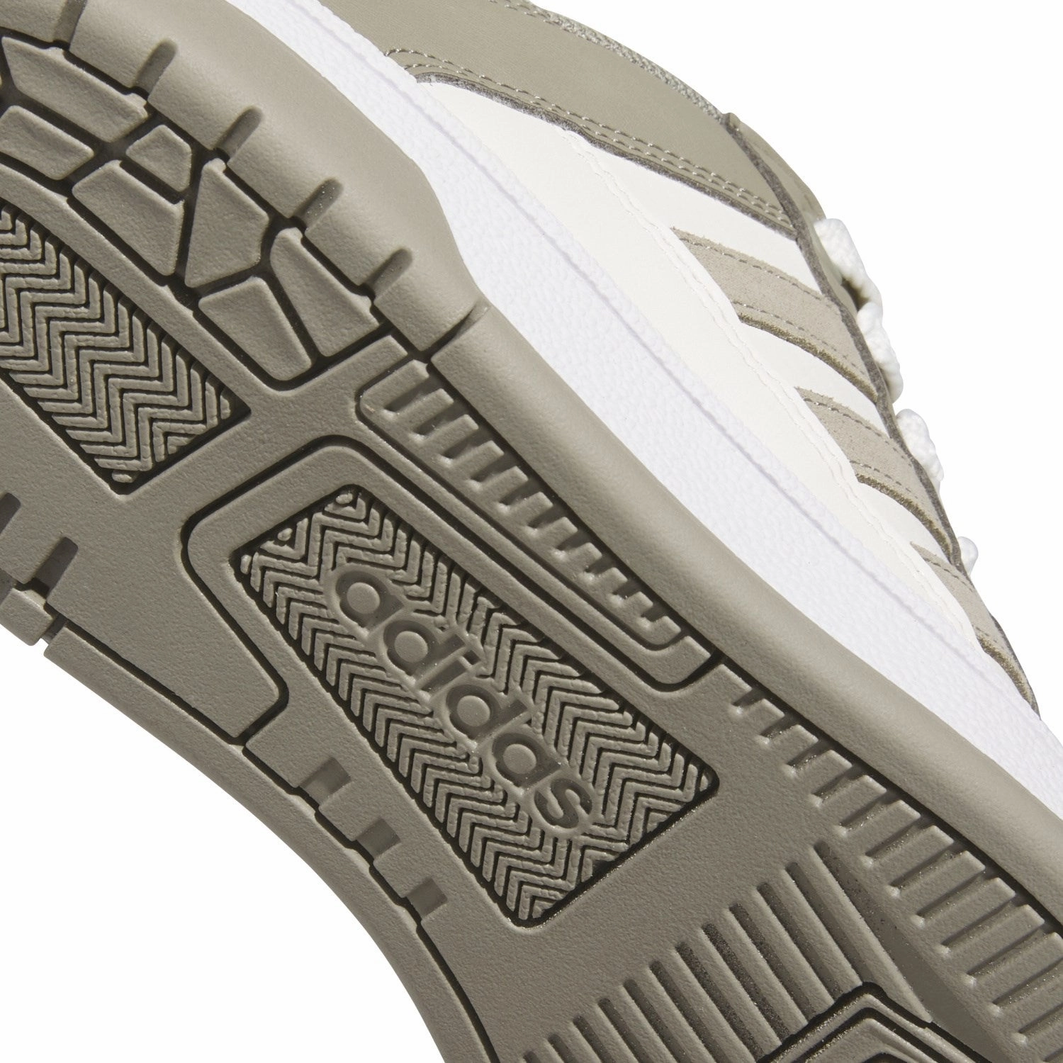 Abrasion Resistant Heel Hyperflex Groove Pattern adidas Originals Silver Pebble/Cloud White/Ftwr White Rapid Court Low J Sneakers