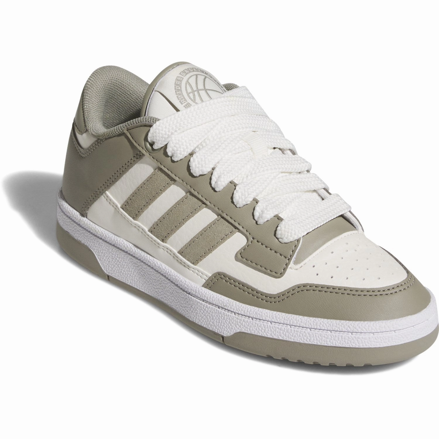 Bounce Back Technology Thermoplastic Uppers adidas Originals Silver Pebble/Cloud White/Ftwr White Rapid Court Low J Sneakers