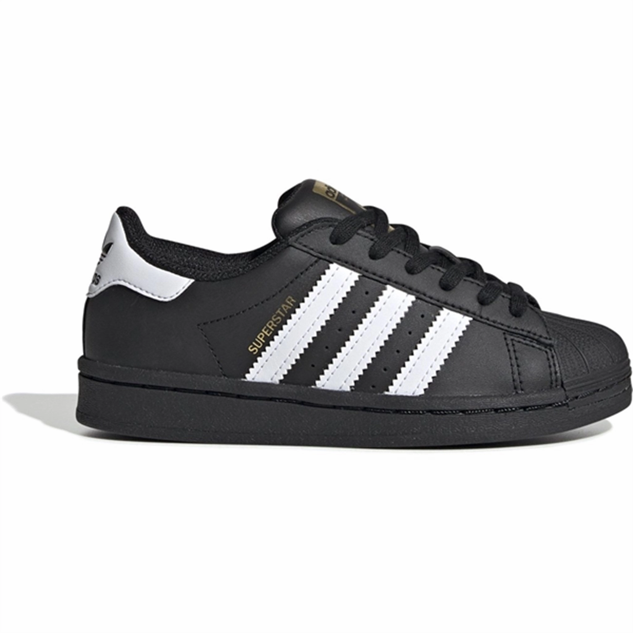 adidas Originals Superstar Sneakers Core Black/Cloud White/Core Black Impact Dispersion Tensile Heel Pull Tab