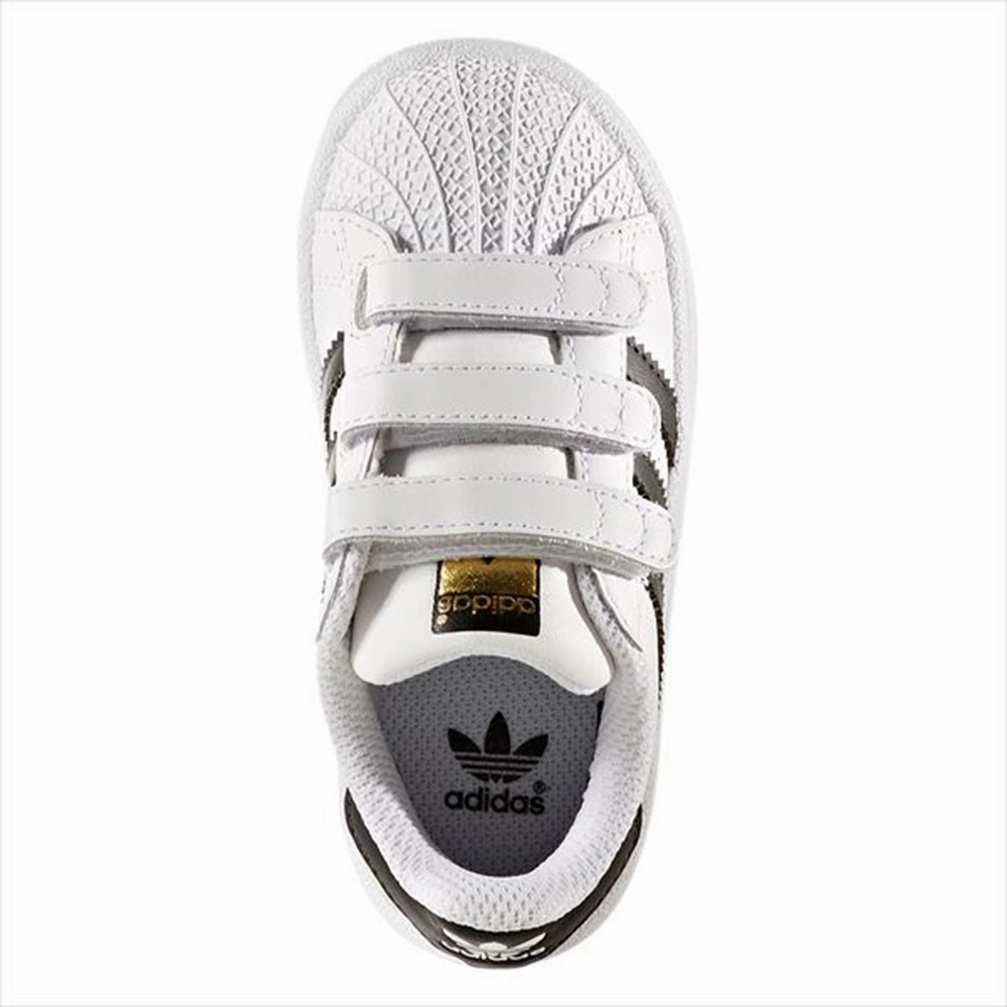 Seismic Reduction Double Stitched adidas Superstar Sneakers White/Black