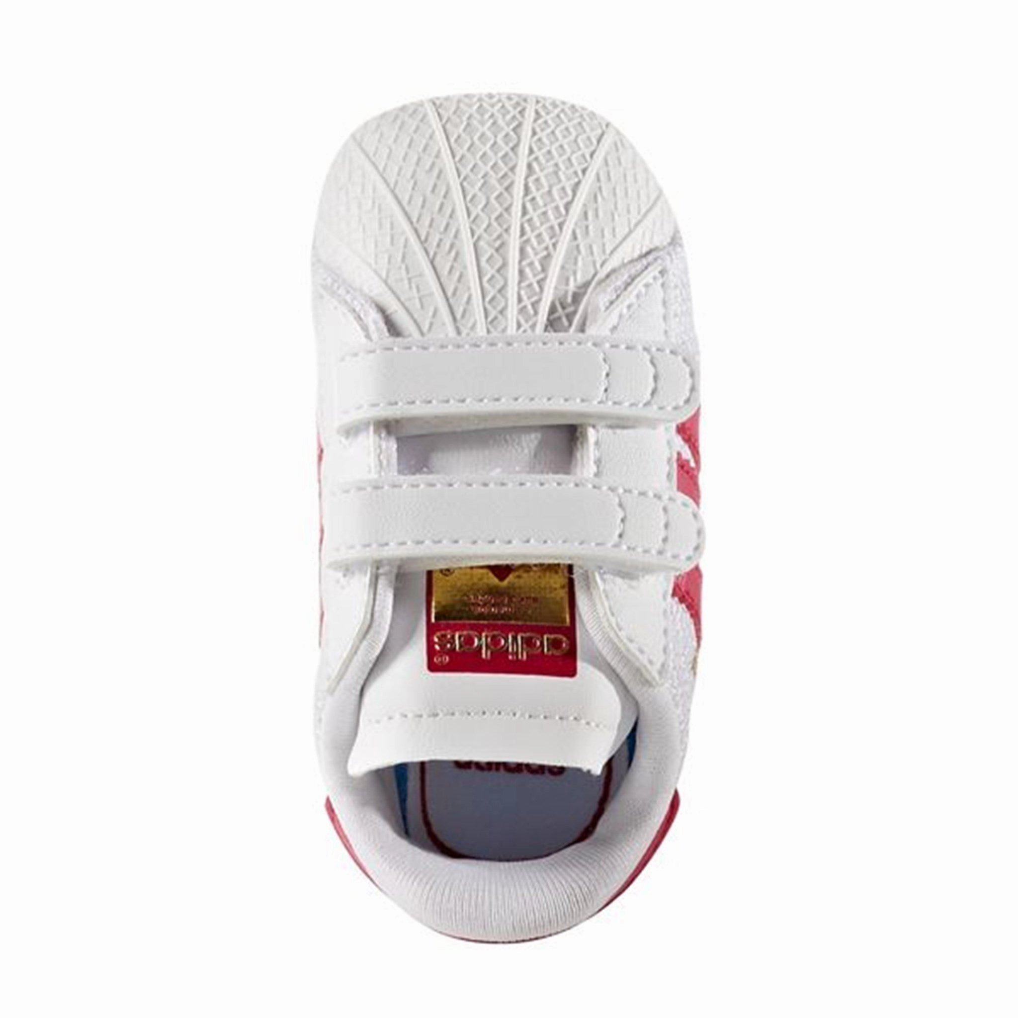 adidas Superstar Sneakers White/Pink S79917 Lightweight Cushioned Sole All-Purpose Use