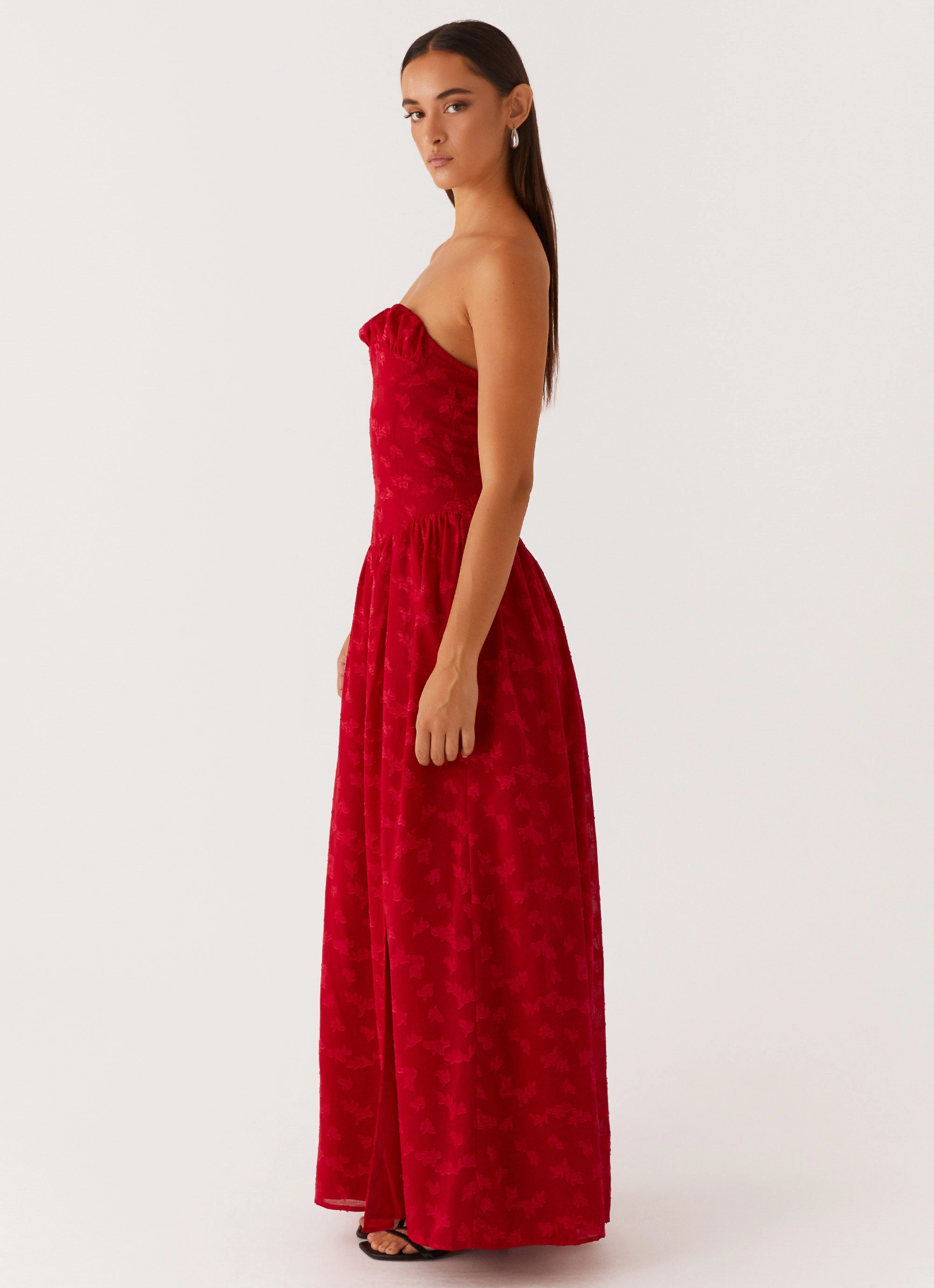 Smart Layer Wear Adira Maxi Dress - Red
