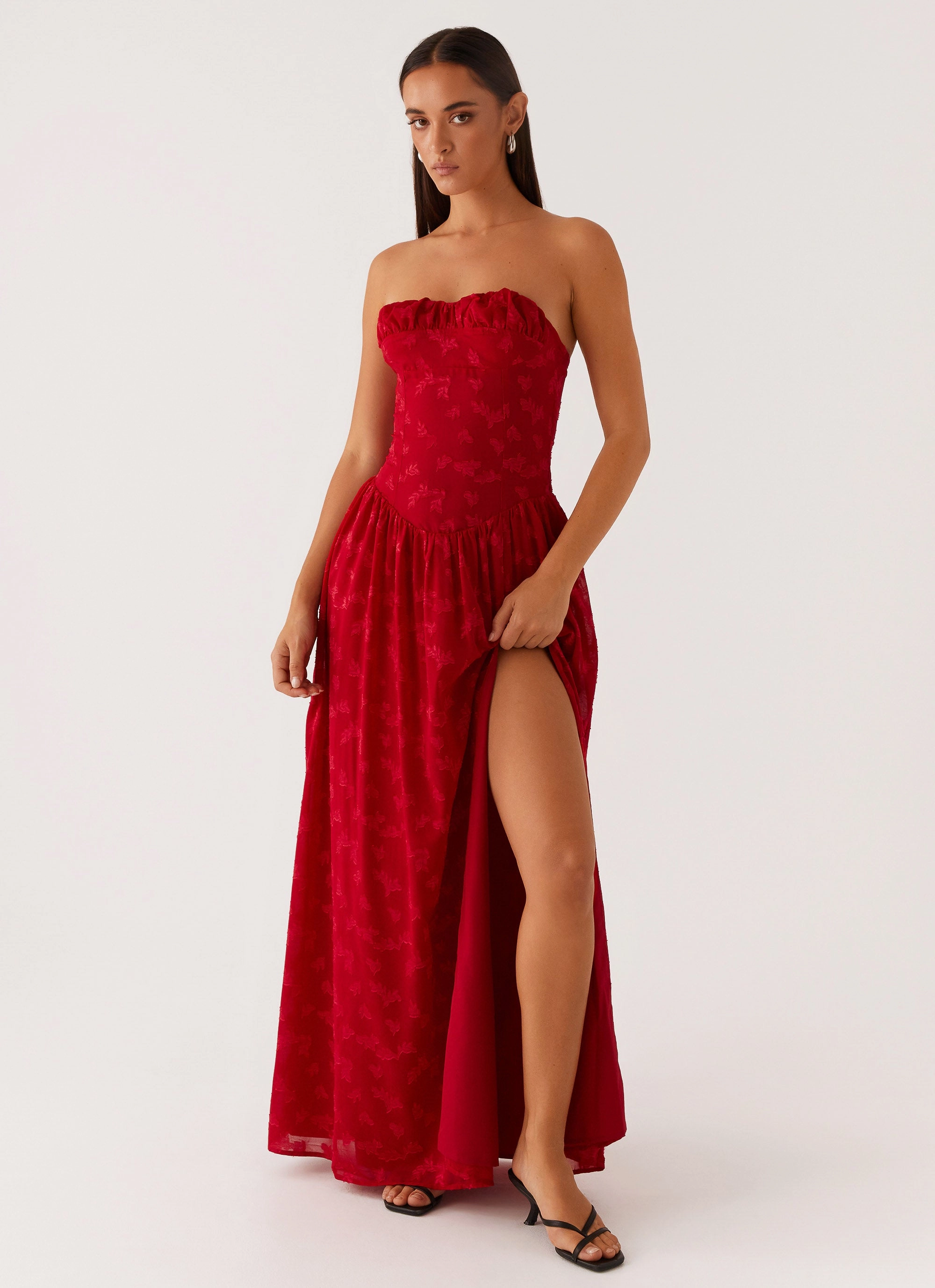 Casual Layers Adira Maxi Dress - Red