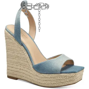 Retro Vibe Modern Design Caden Womens Chain Wedge Espadrilles