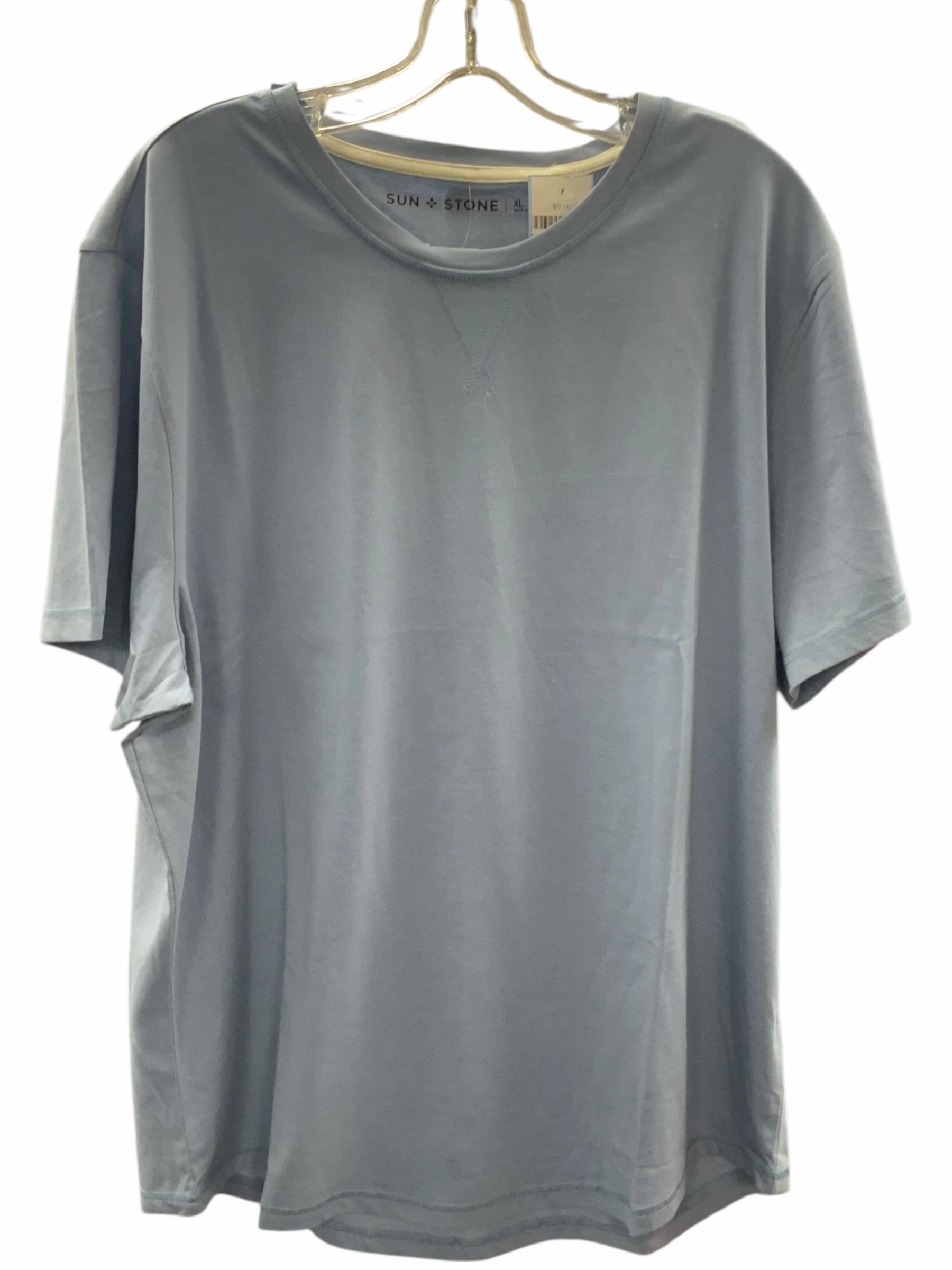 NWT Sun   Stone Men's Tee Blue XL Moisture Wicking Layer