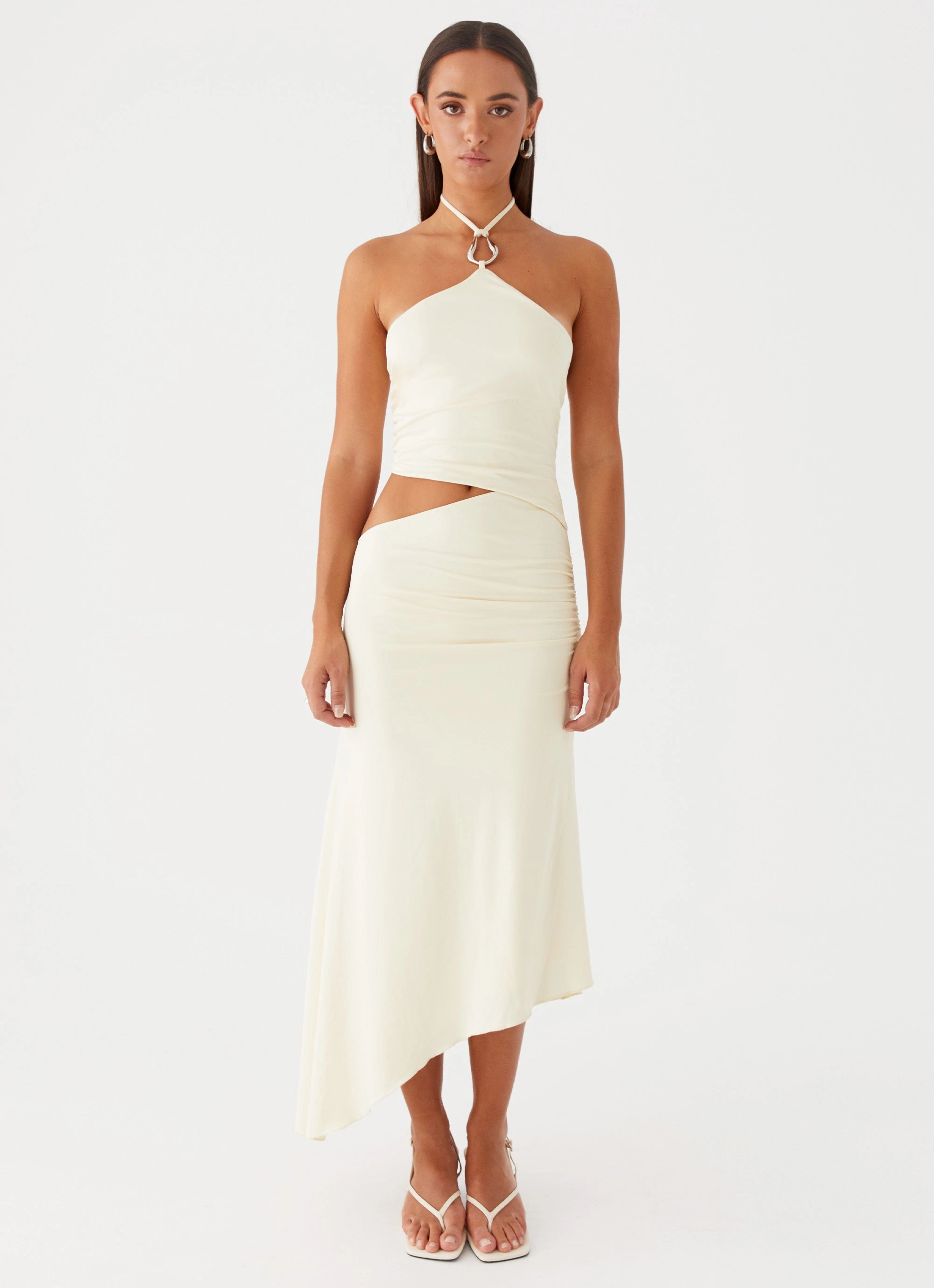 Romantic date dress Tasha Maxi Dress - Lemon