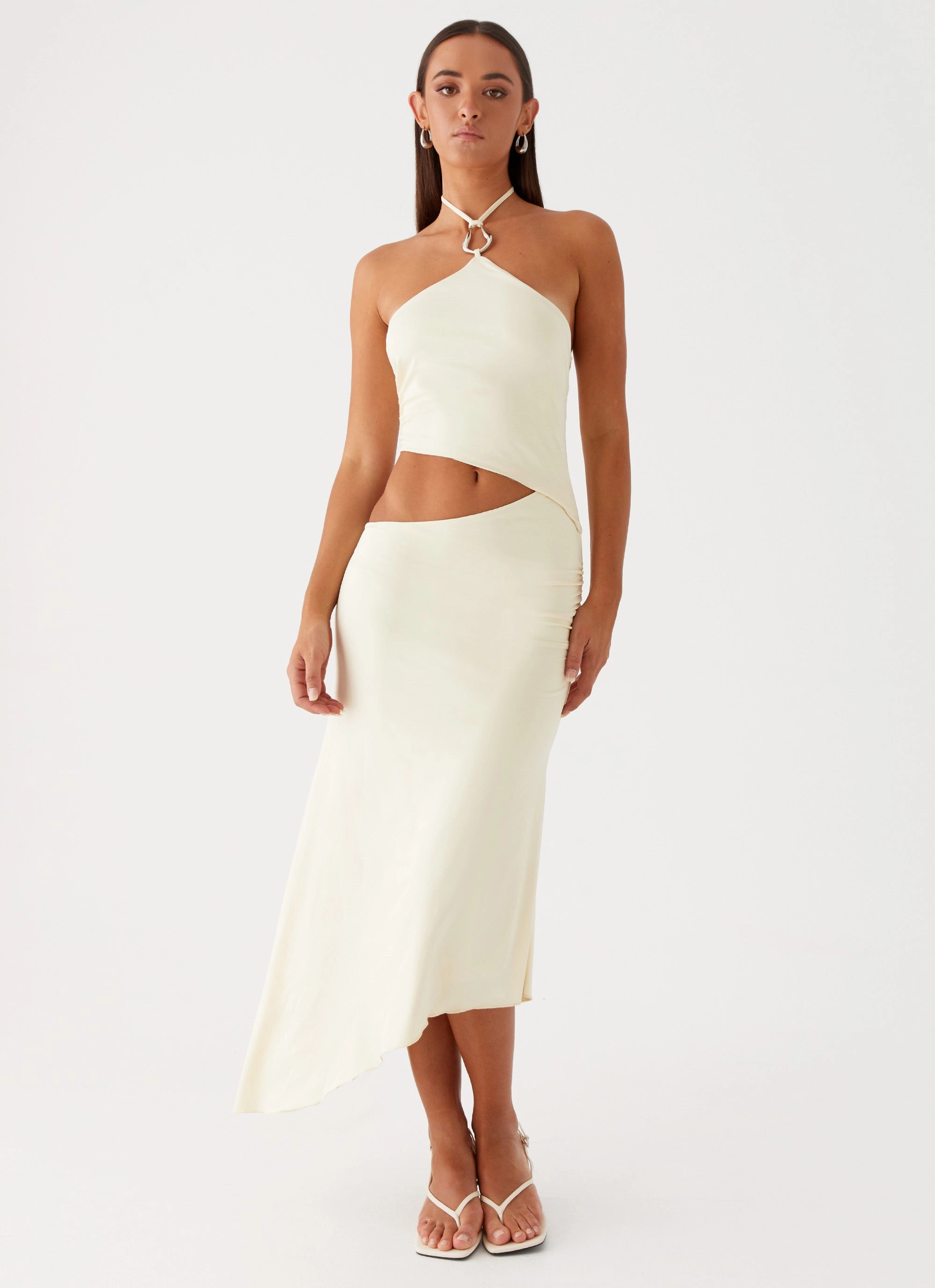 Tasha Maxi Dress - Lemon Elegant Line