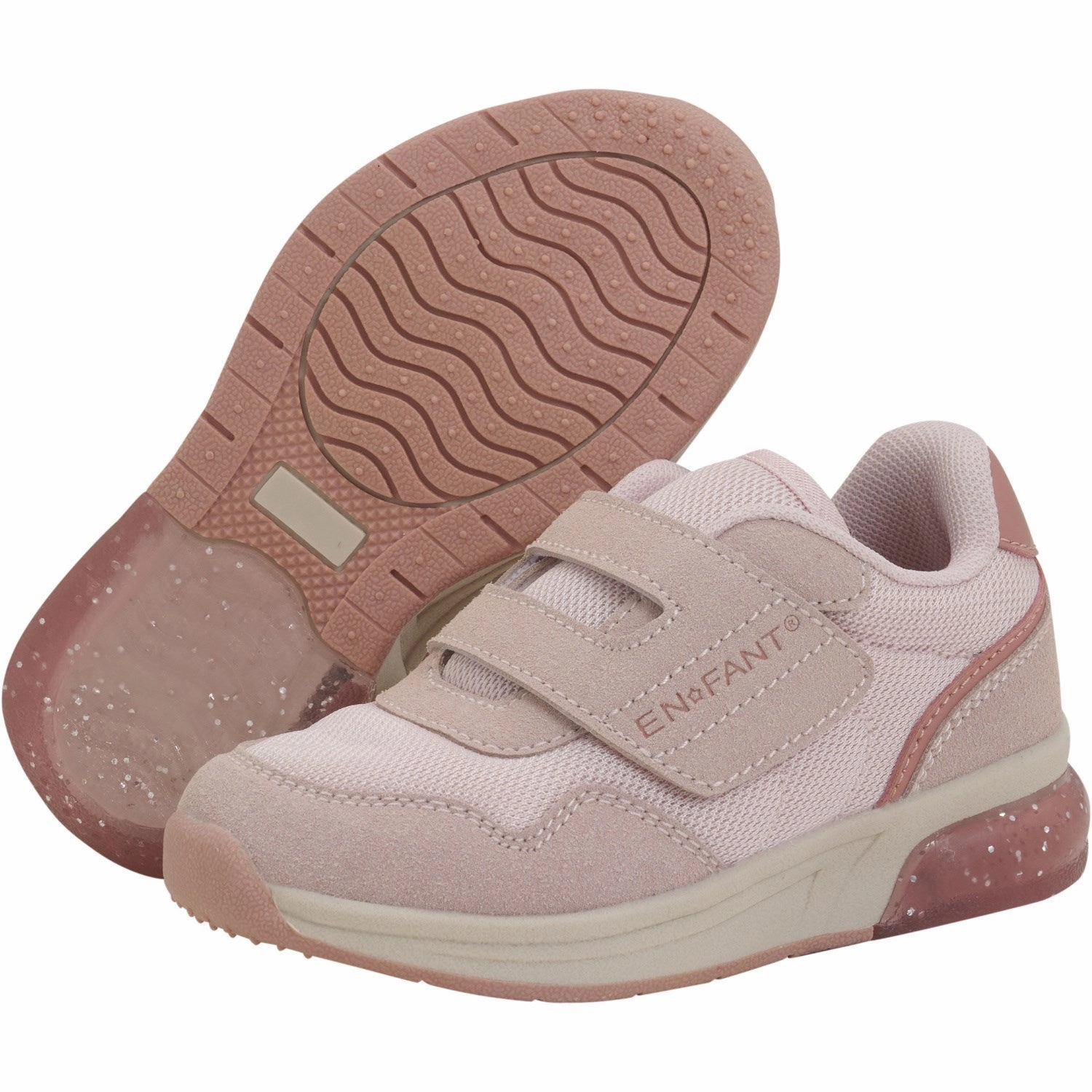 En Fant Sepia Rose Sneakers Velcro w. Light Premium Sole Athletic materials