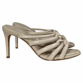 Reliable Quality Light Slip Shoes Alexandre Birman Maeva 85 Knotted Sandals In Ivory Leather
