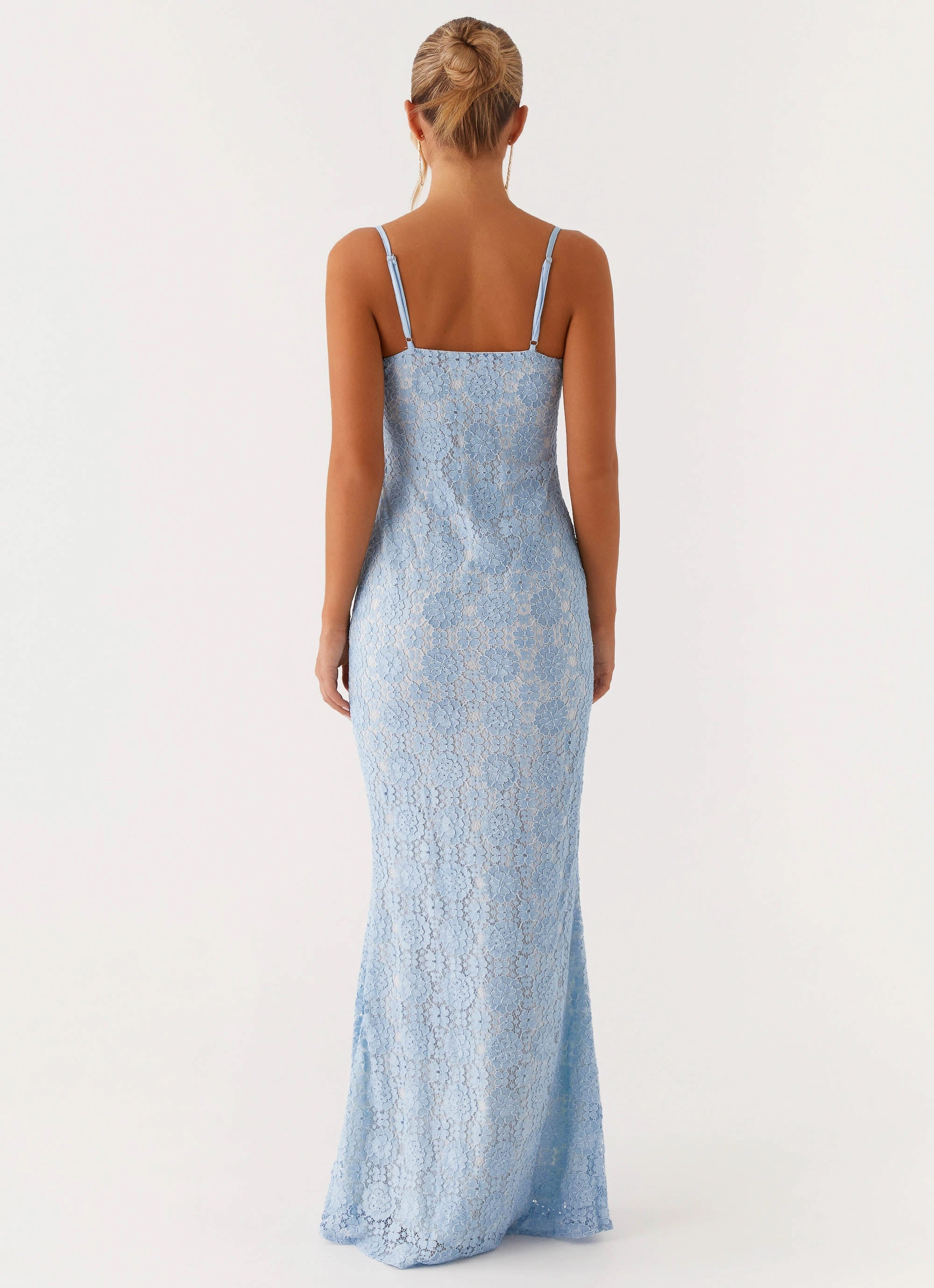 High low hem Sonia Maxi Dress - Blue