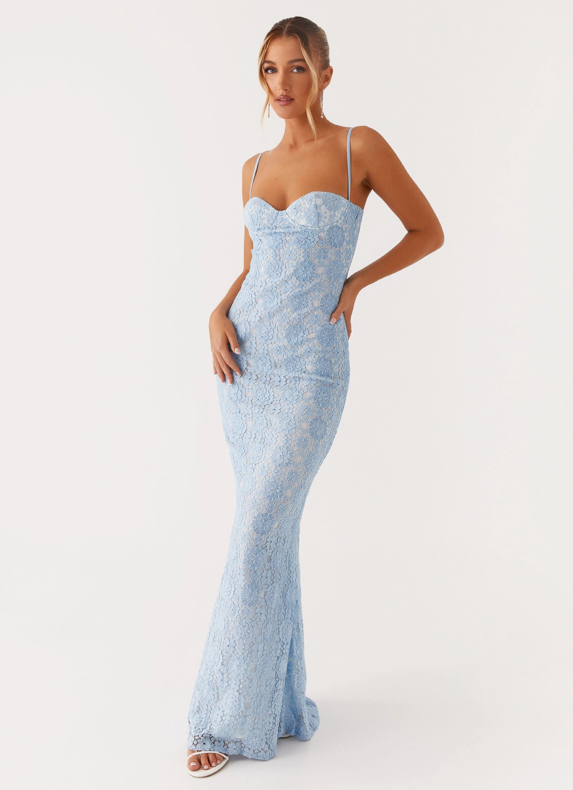 Timeless Style FoldablePackaging Sonia Maxi Dress - Blue