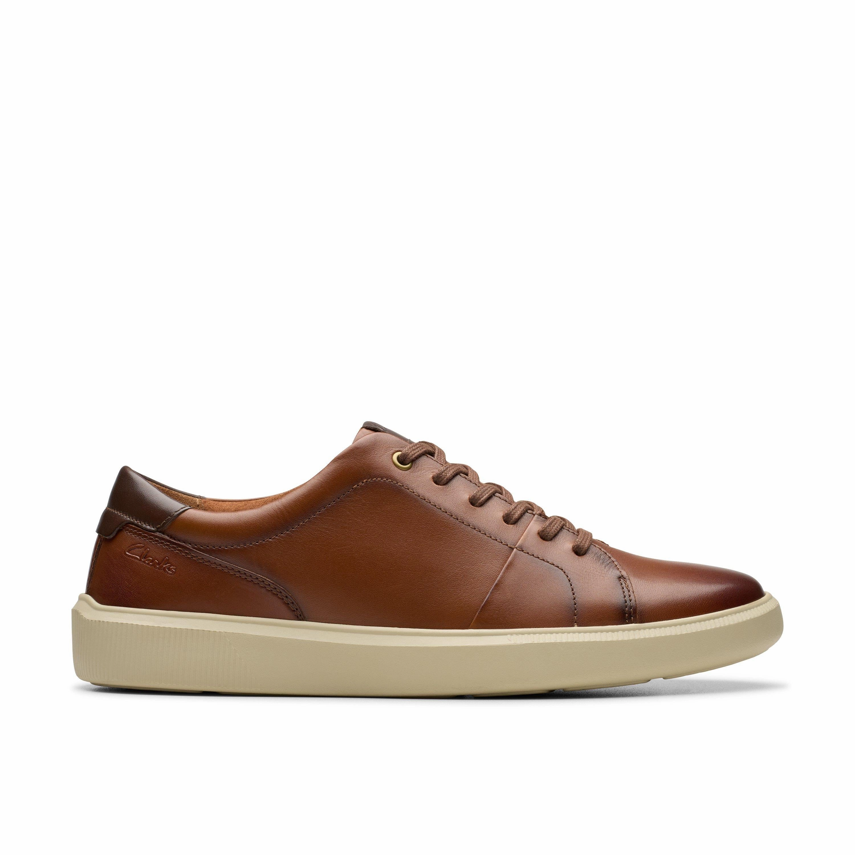 Full Grain Leather Clarks Brodin Lace in Brown Leather