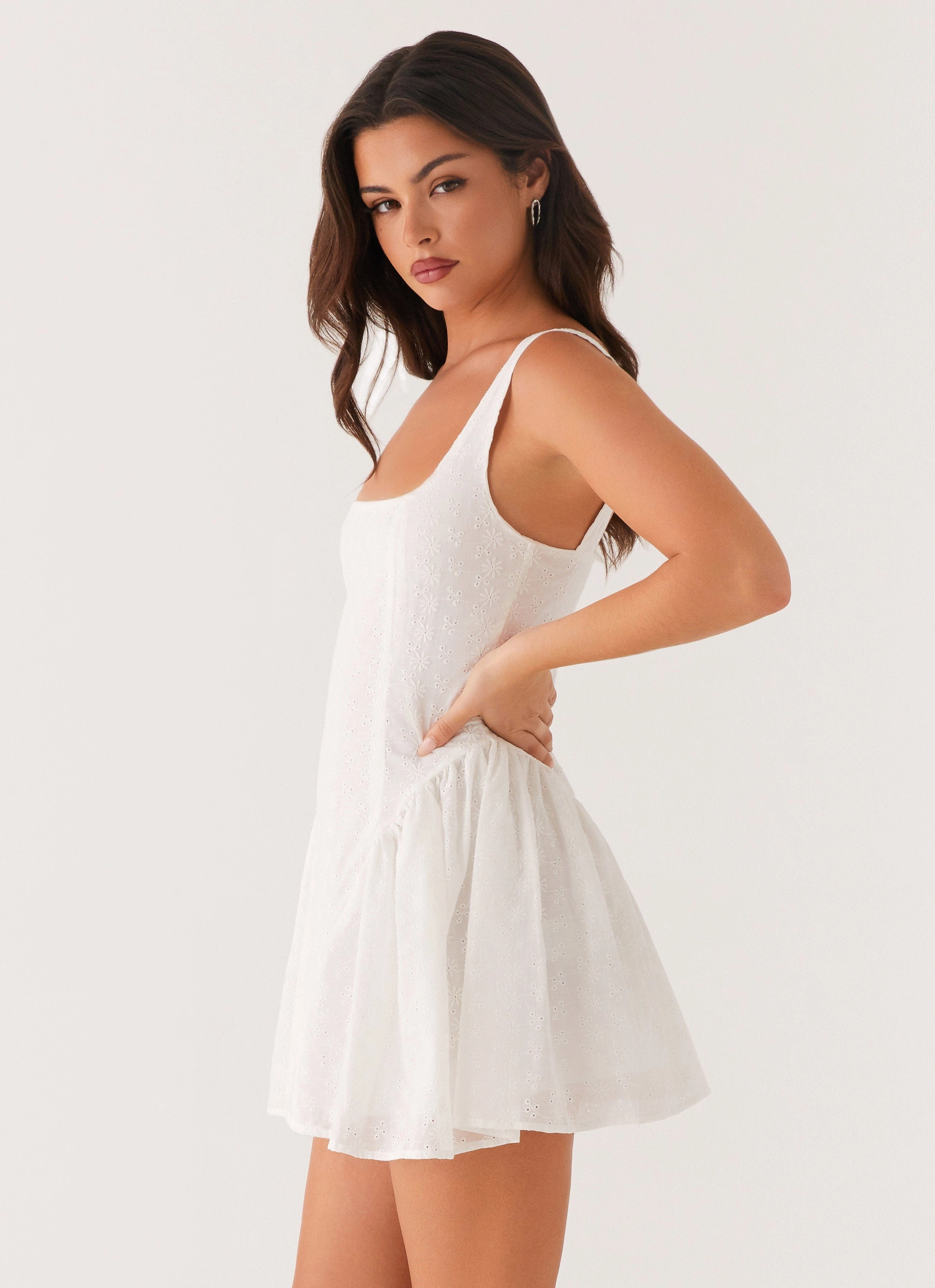 petite size Alyssa Mini Dress - White