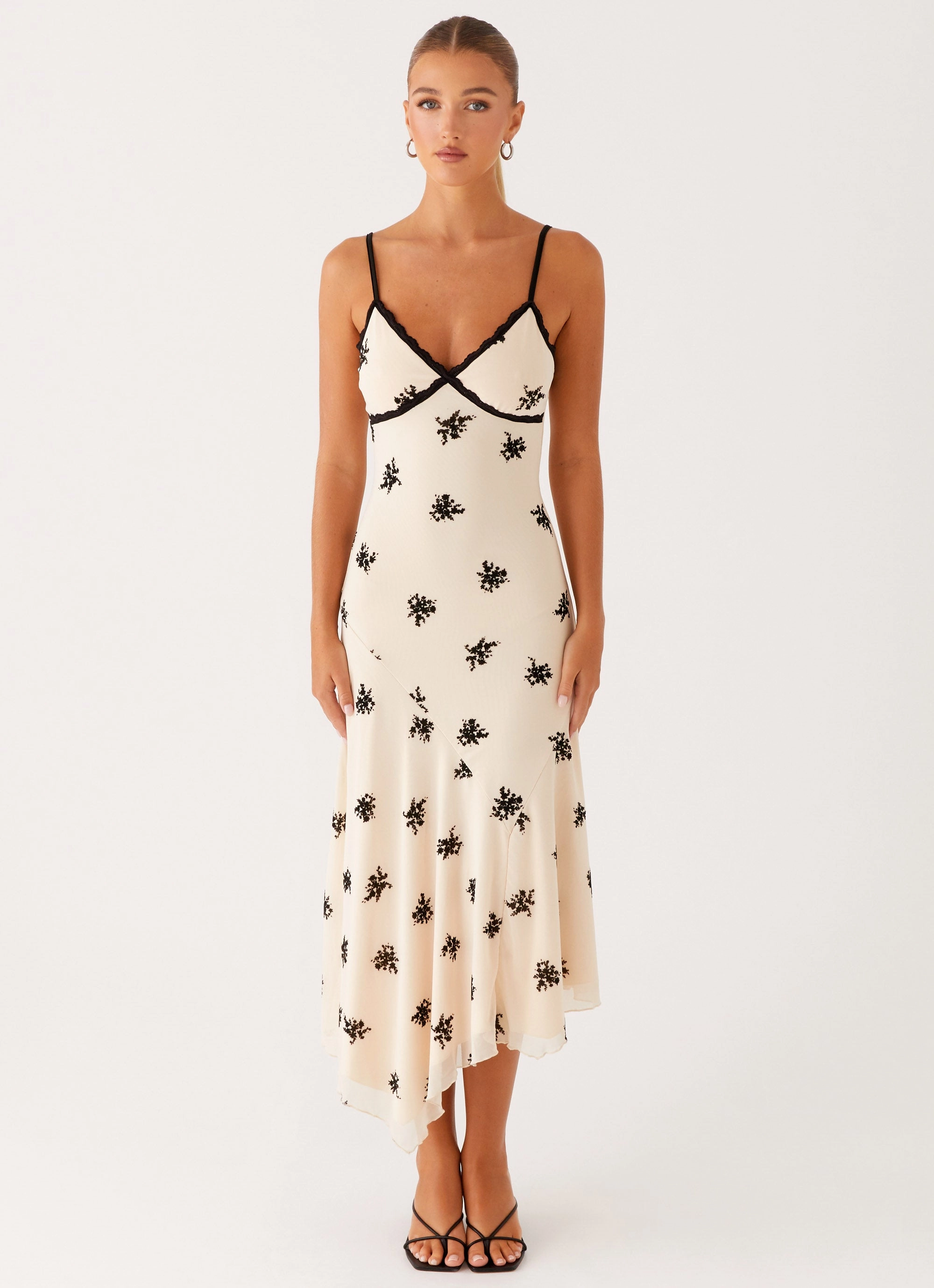 Amelia Midi Dress - Nude Relax Cut Lunch Date