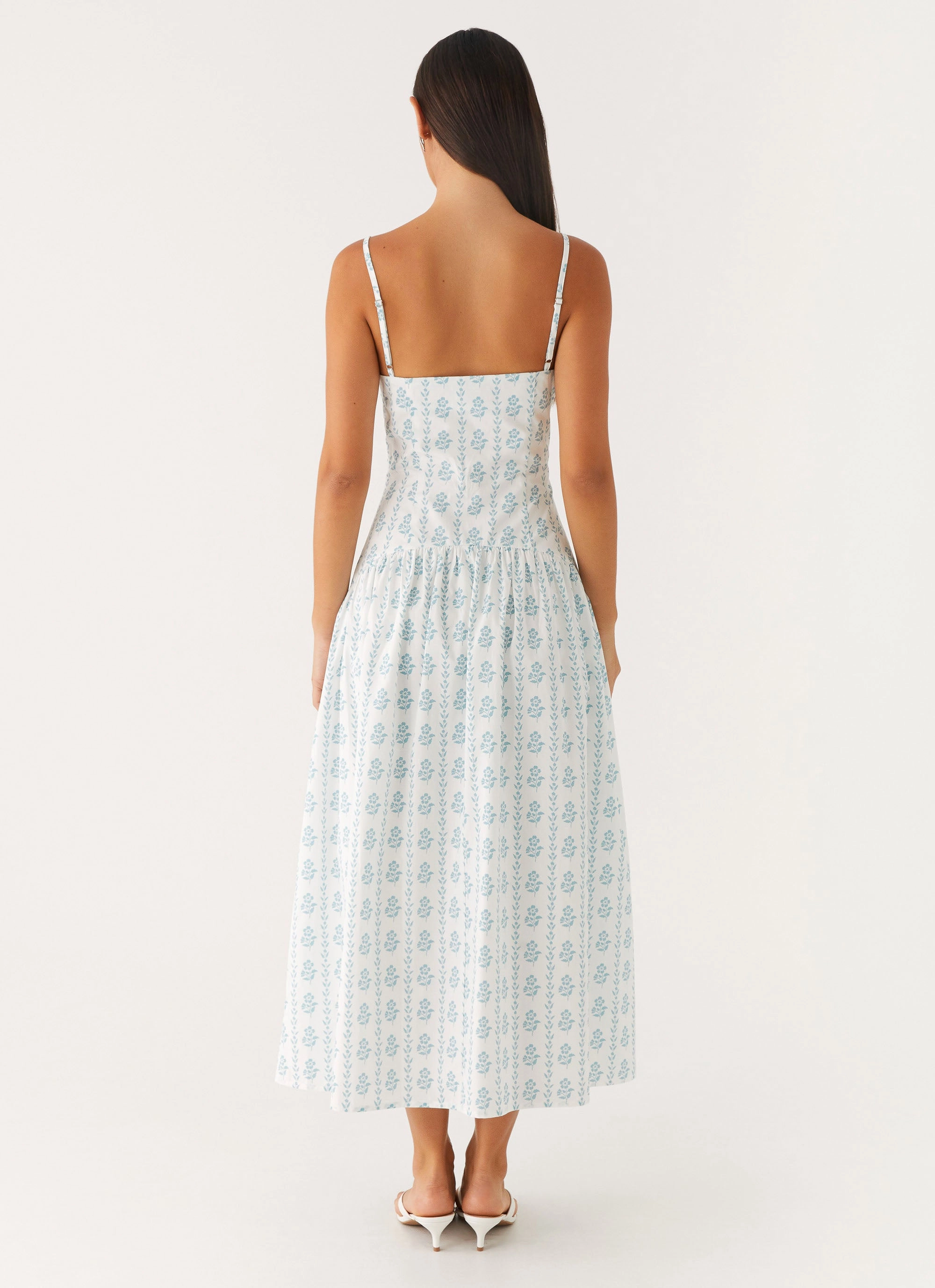 Amelie Midi Dress - Sweet Daydream Print Slim Silhouette