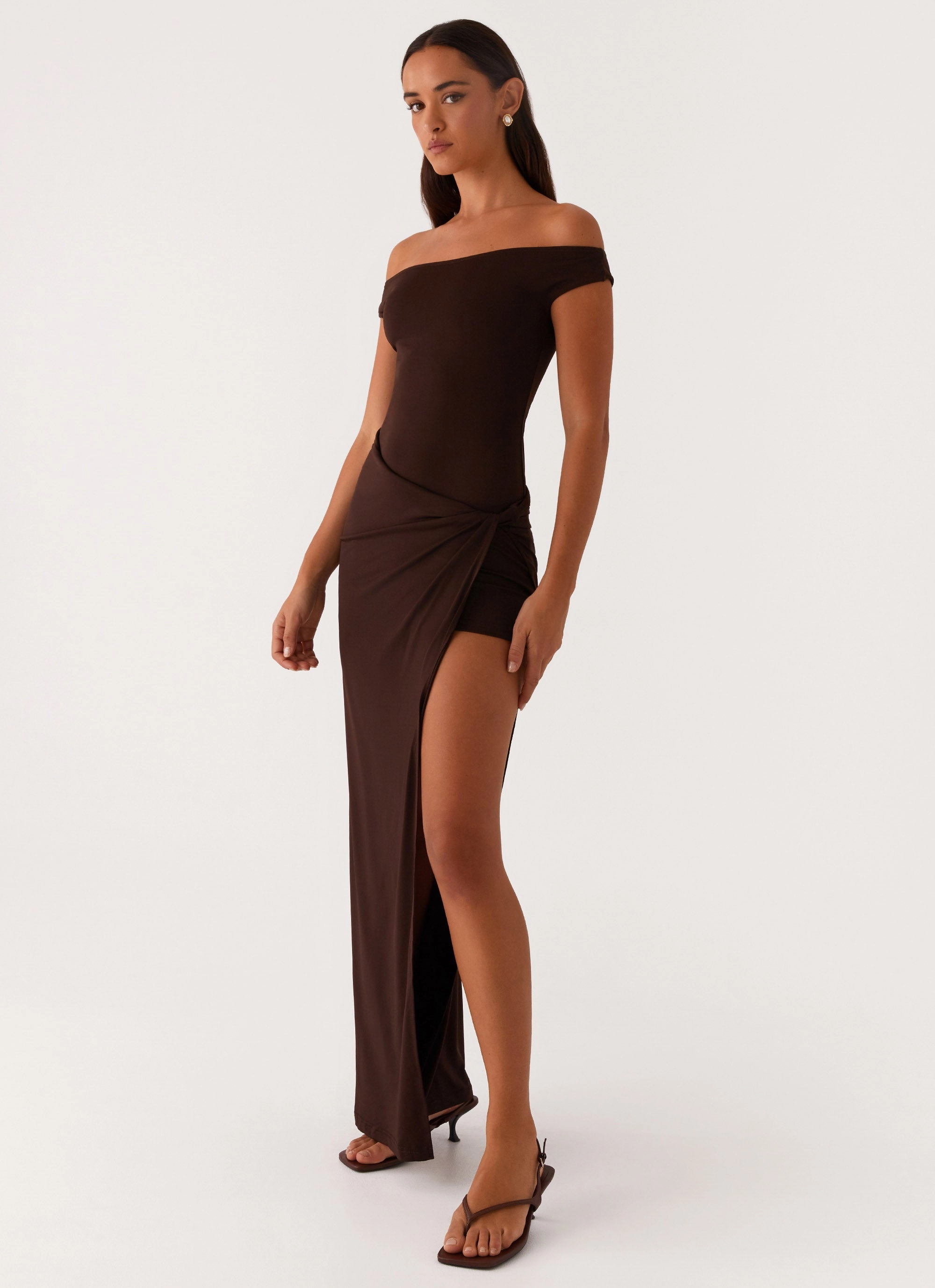 Amerie Maxi Dress - Chocolate Layer Safe