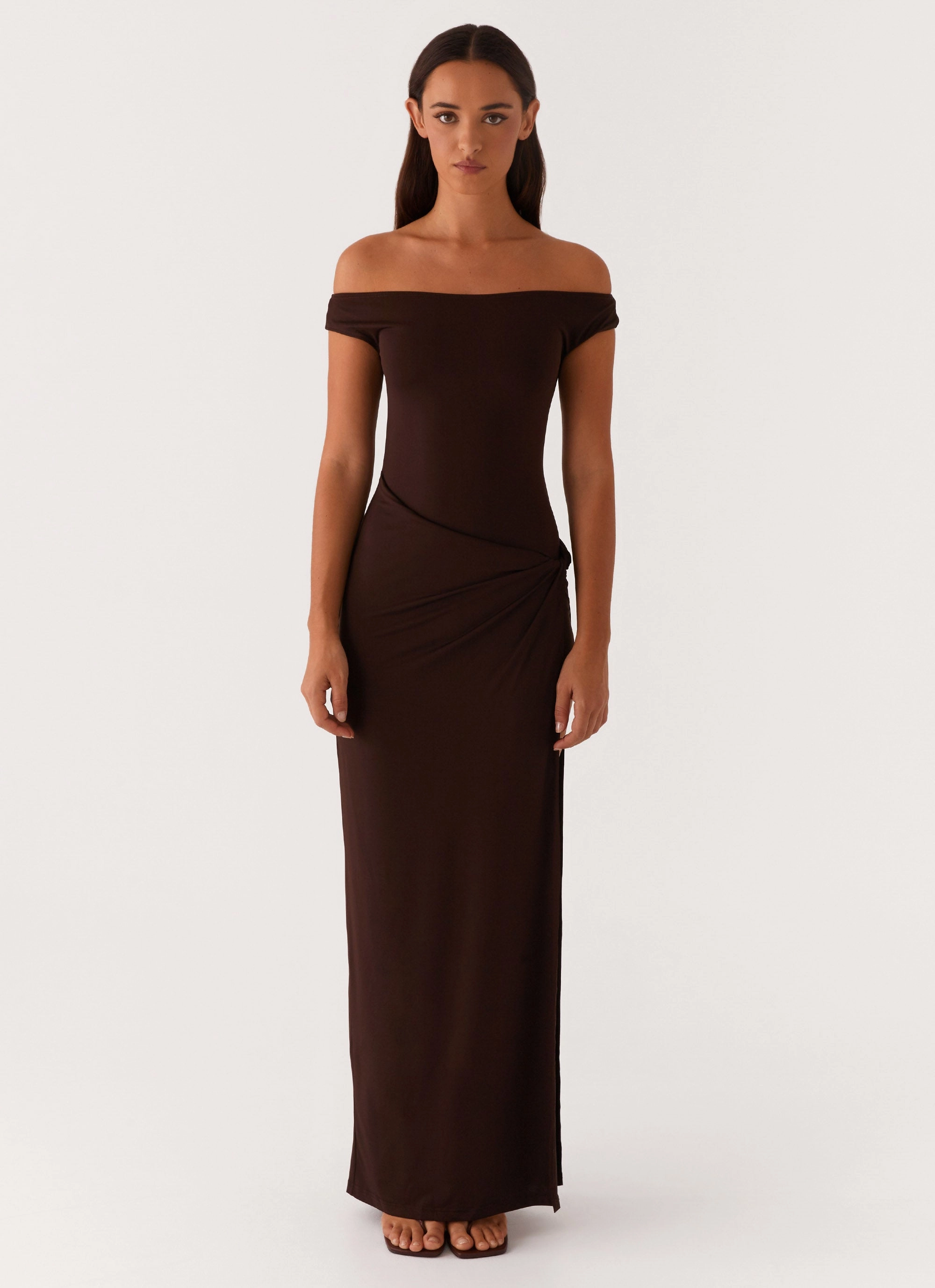 Petal Zone Amerie Maxi Dress - Chocolate