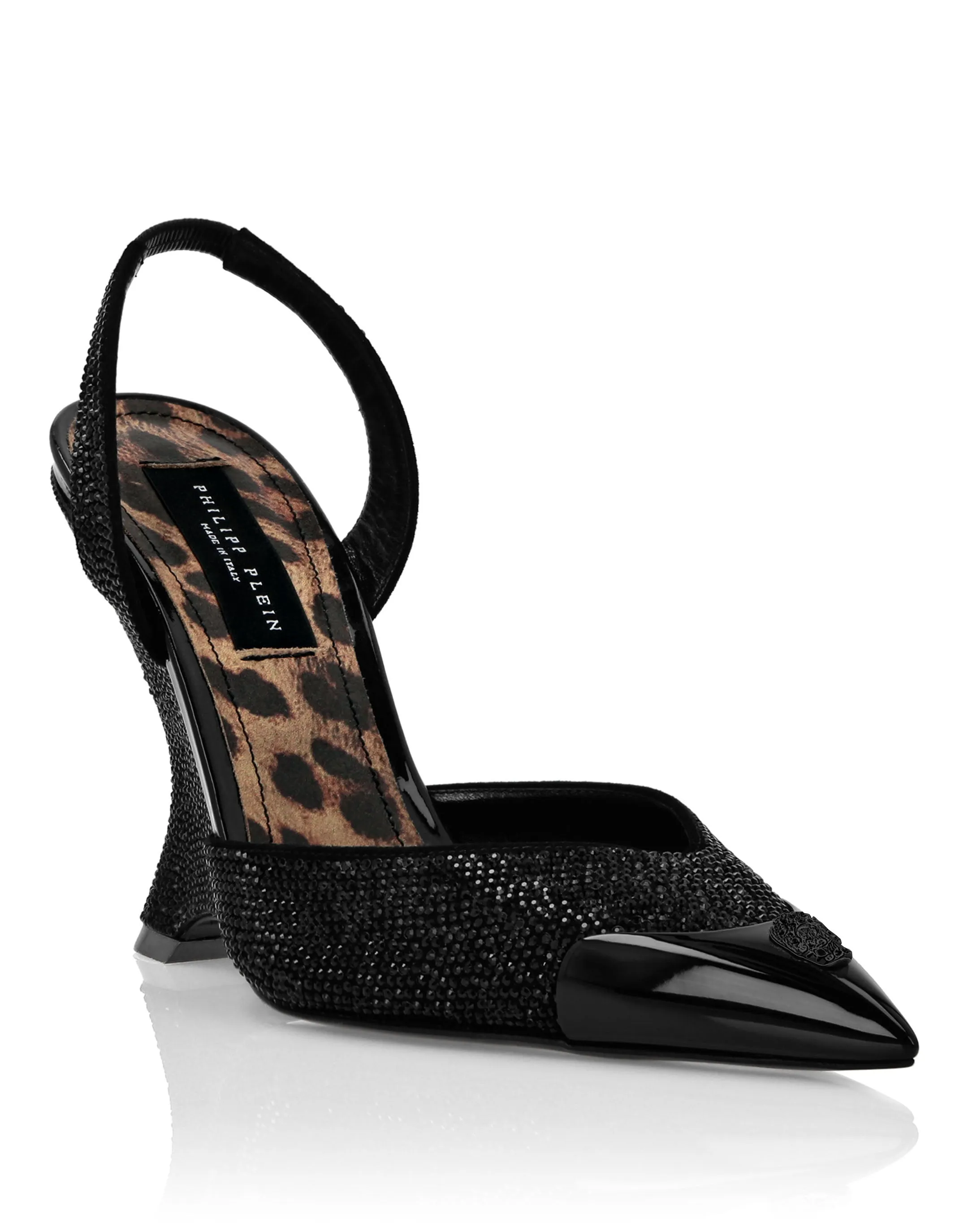 Classic Summer Shoes Suede Decollete Wedges Crystal