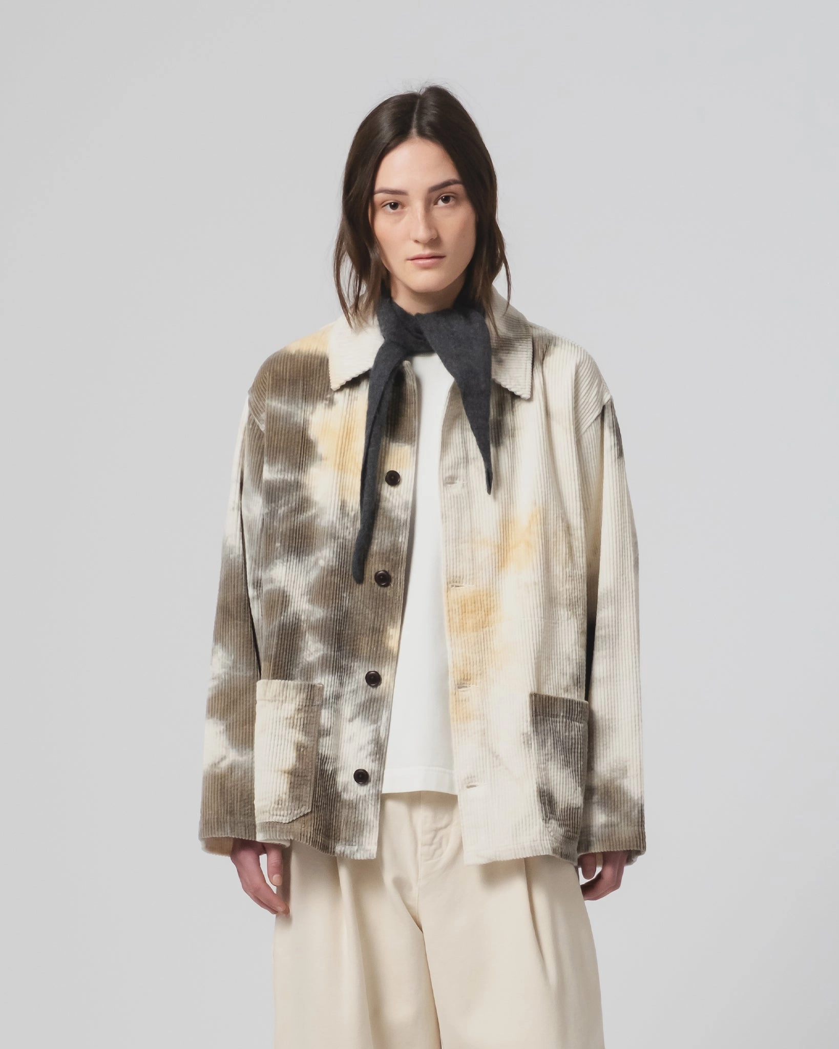 Removable Inner Layer Coach Jacket Marsian Cord Aluminium