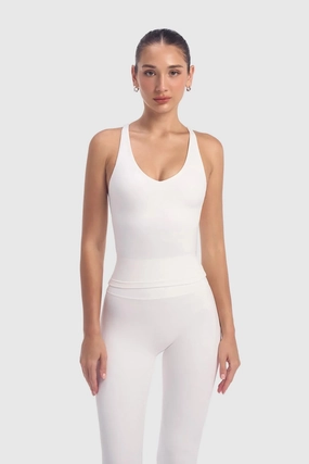 easy - to - maintain Evo Align Cross Tank - Off White