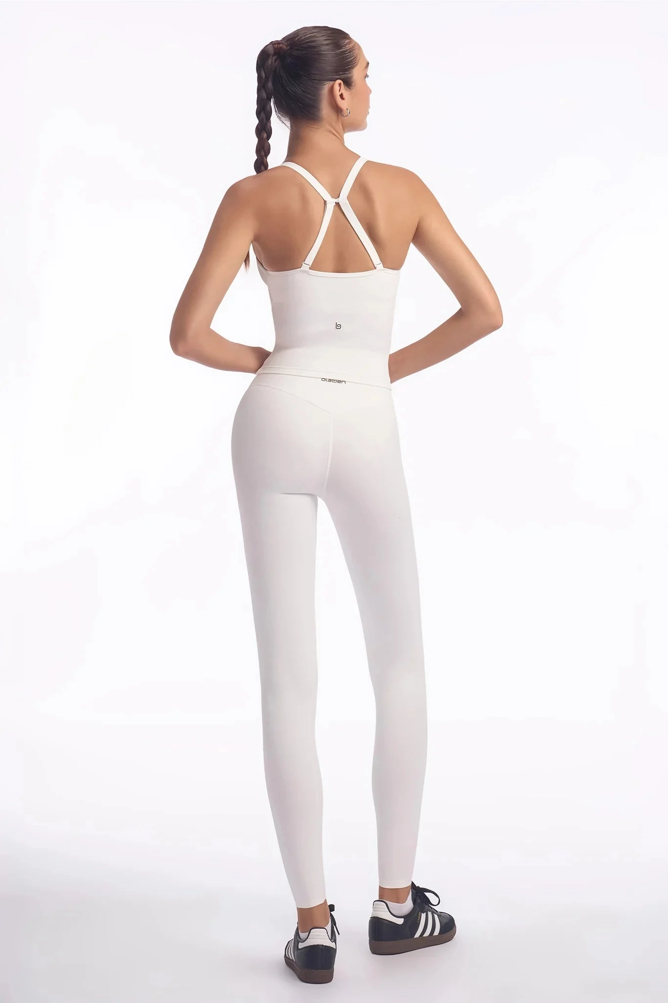 Quick Dry Material Crew - friendly Evo Align Cross Tank - Off White