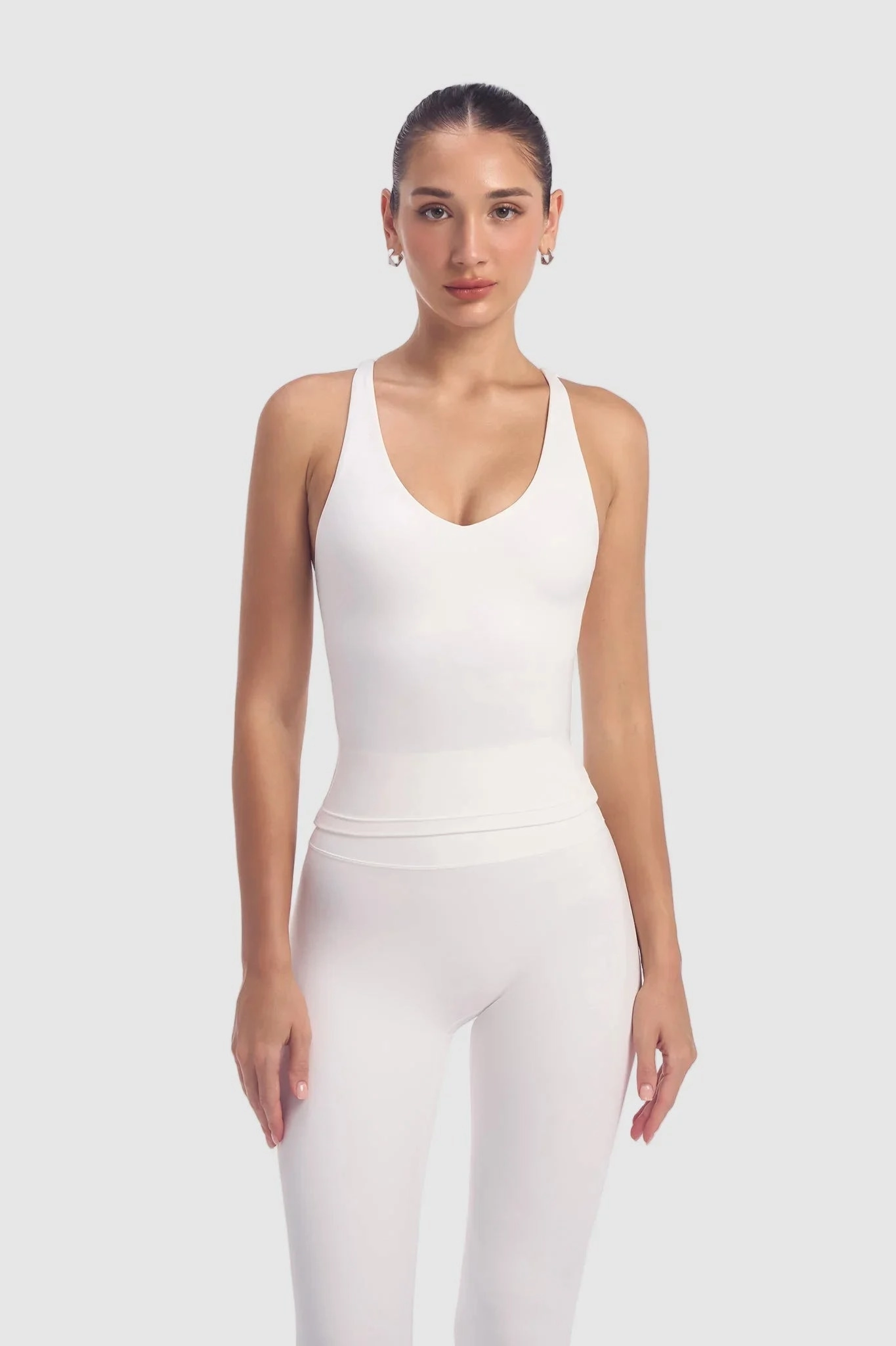 easy - to - maintain Evo Align Cross Tank - Off White