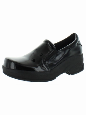 Appreciate Womens Patent Leather Comfort Clogs Narrow Fit