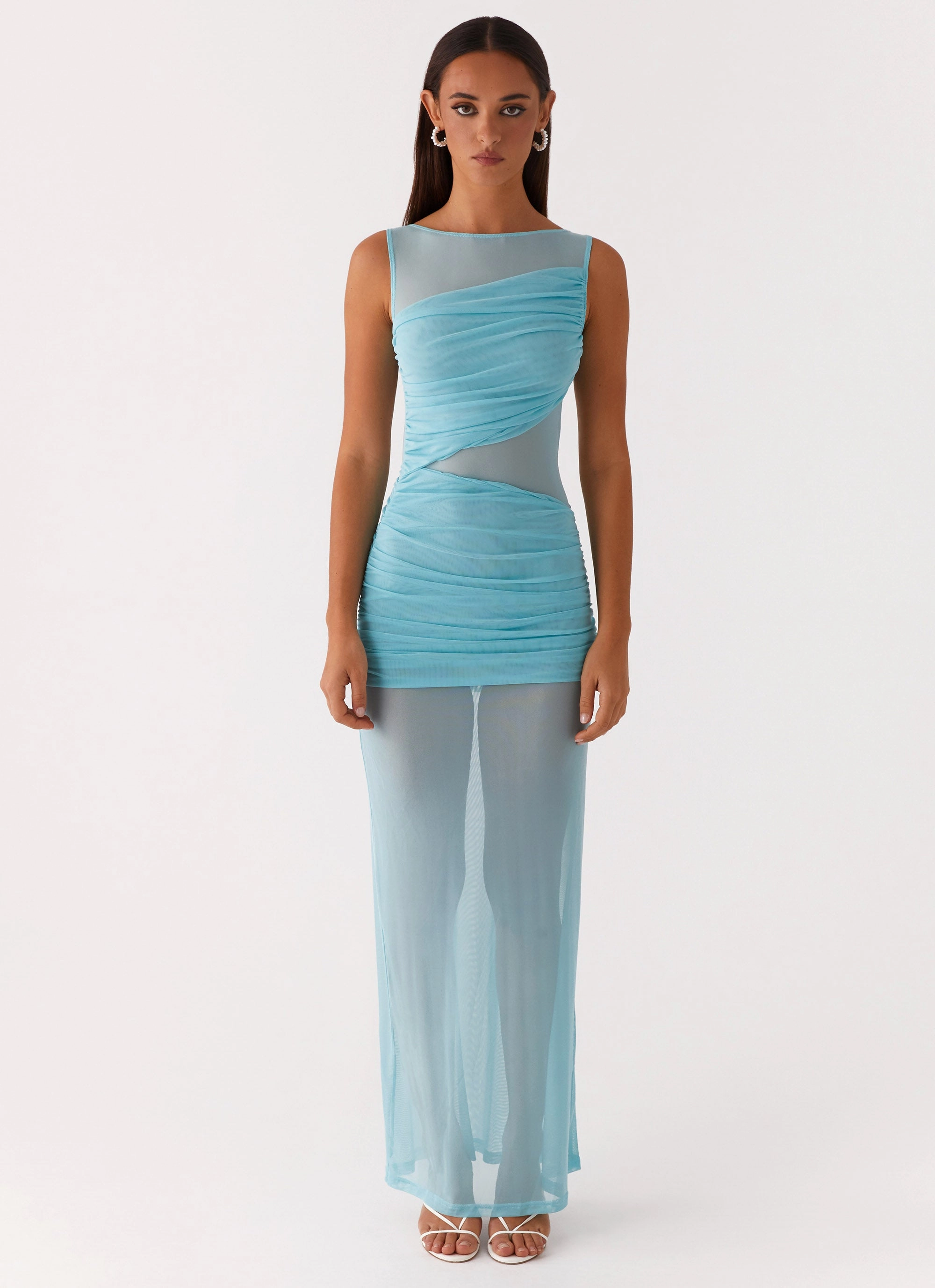 Blush Glow Apollo Maxi Dress - Aqua