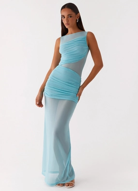 Skin Tone Apollo Maxi Dress - Aqua