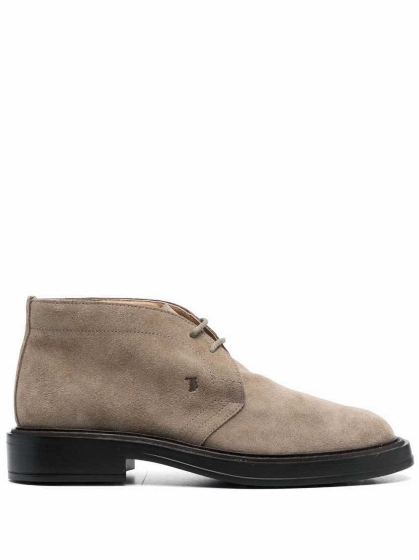 Workplace Traffic Suede Lace-Up Shoes