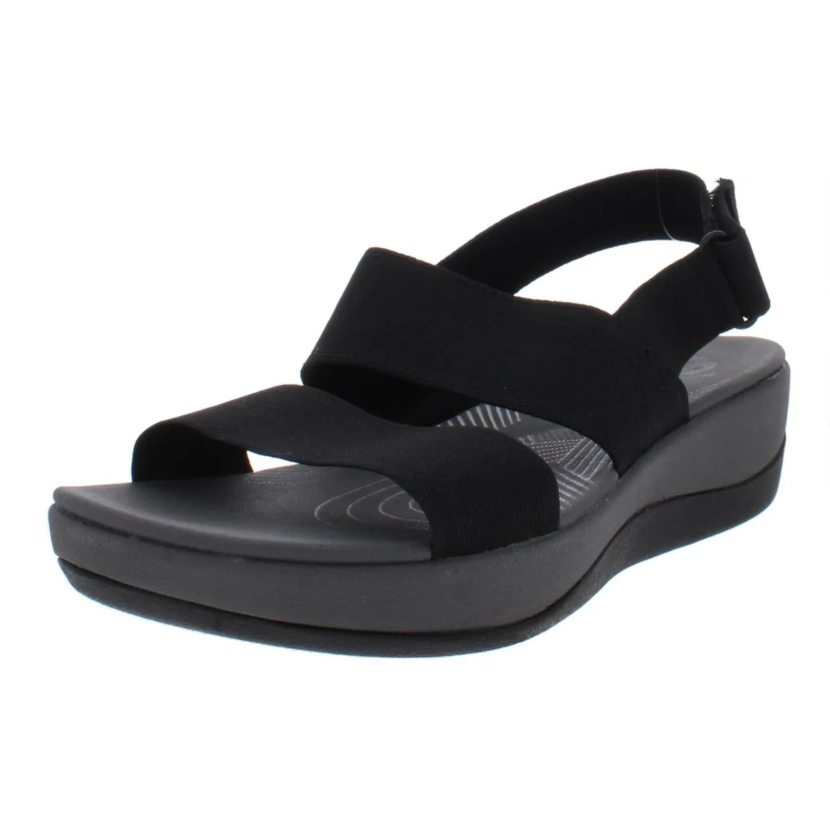 Arla Jacory Womens Open Toe Back Strap Wedge Sandals Easy To Clean