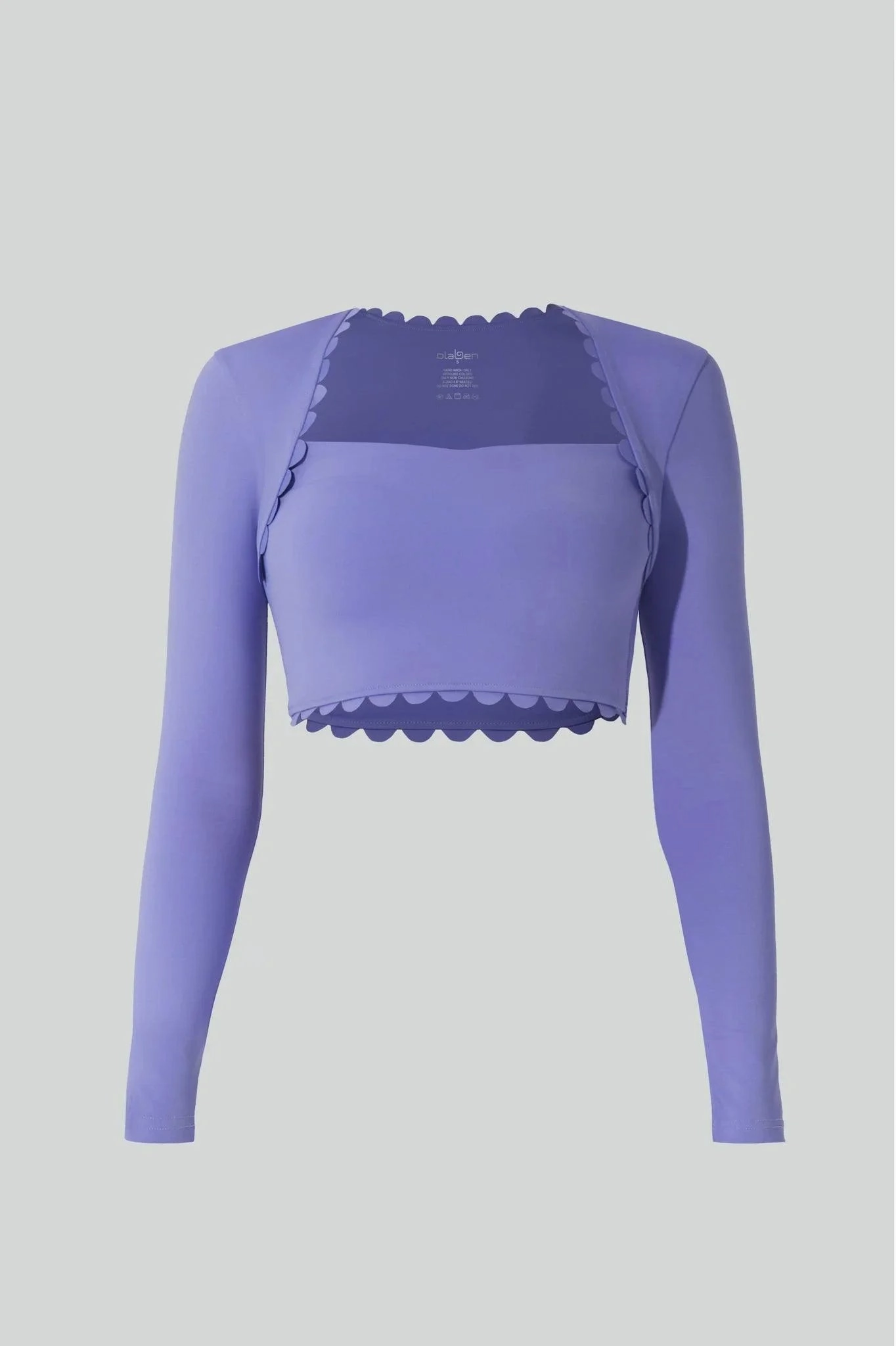 Comfortable Weave Aster Long Sleeve Top - Very Peri