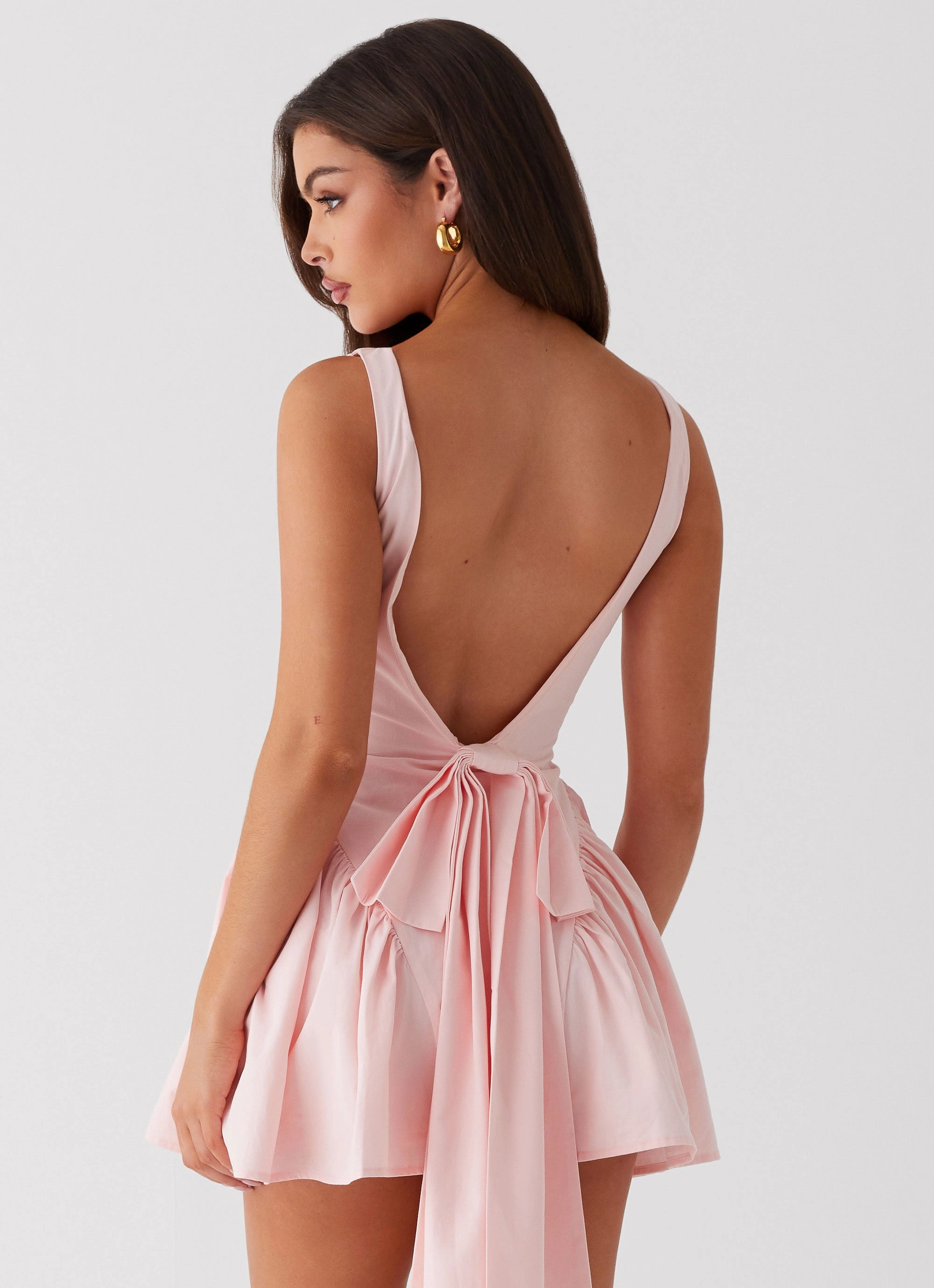 Invited Mini Dress - Pink Back Glow Easy Vibe